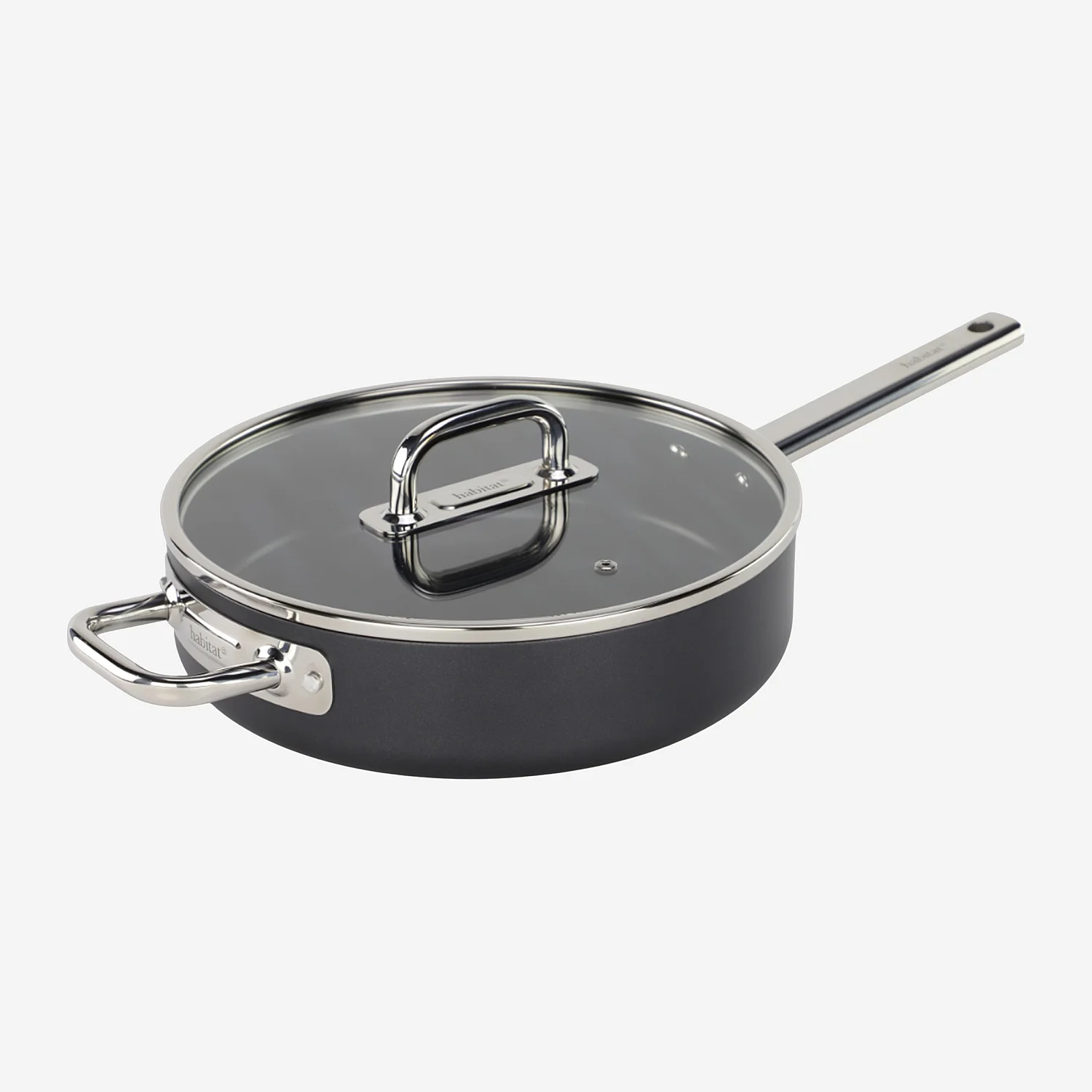 Batterie de cuisine 9 pièces en aluminium et inox tous feux - Noir - 4