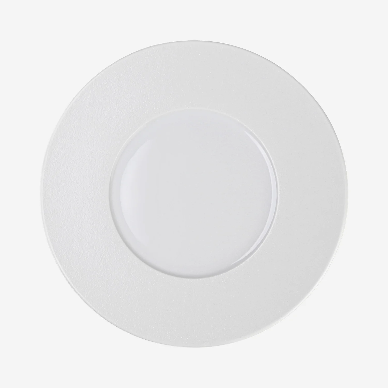 Lot de 6 assiettes à dessert en porcelaine - 23,5 cm - Blanc - 3