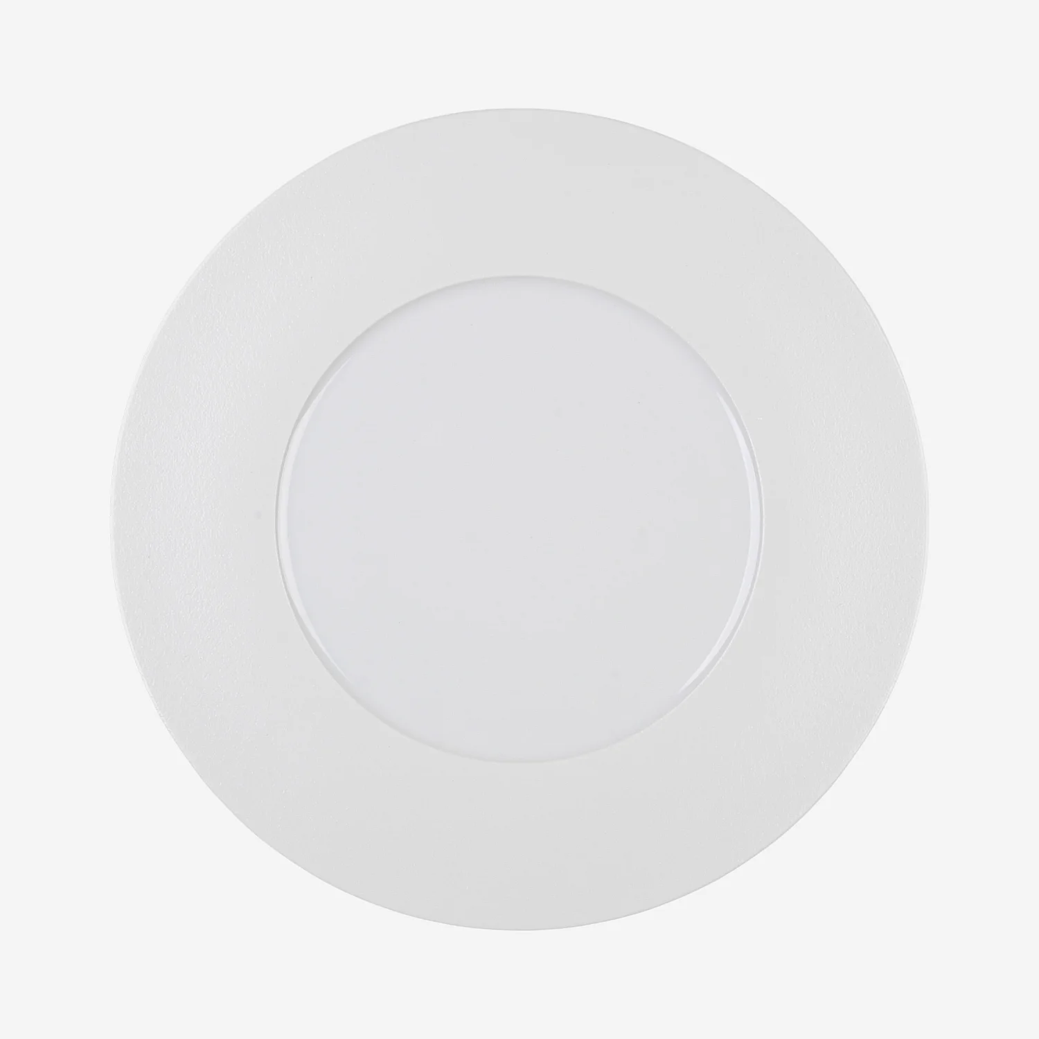 Lot de 6 grandes assiettes plates en porcelaine - 29 cm - Blanc - 3