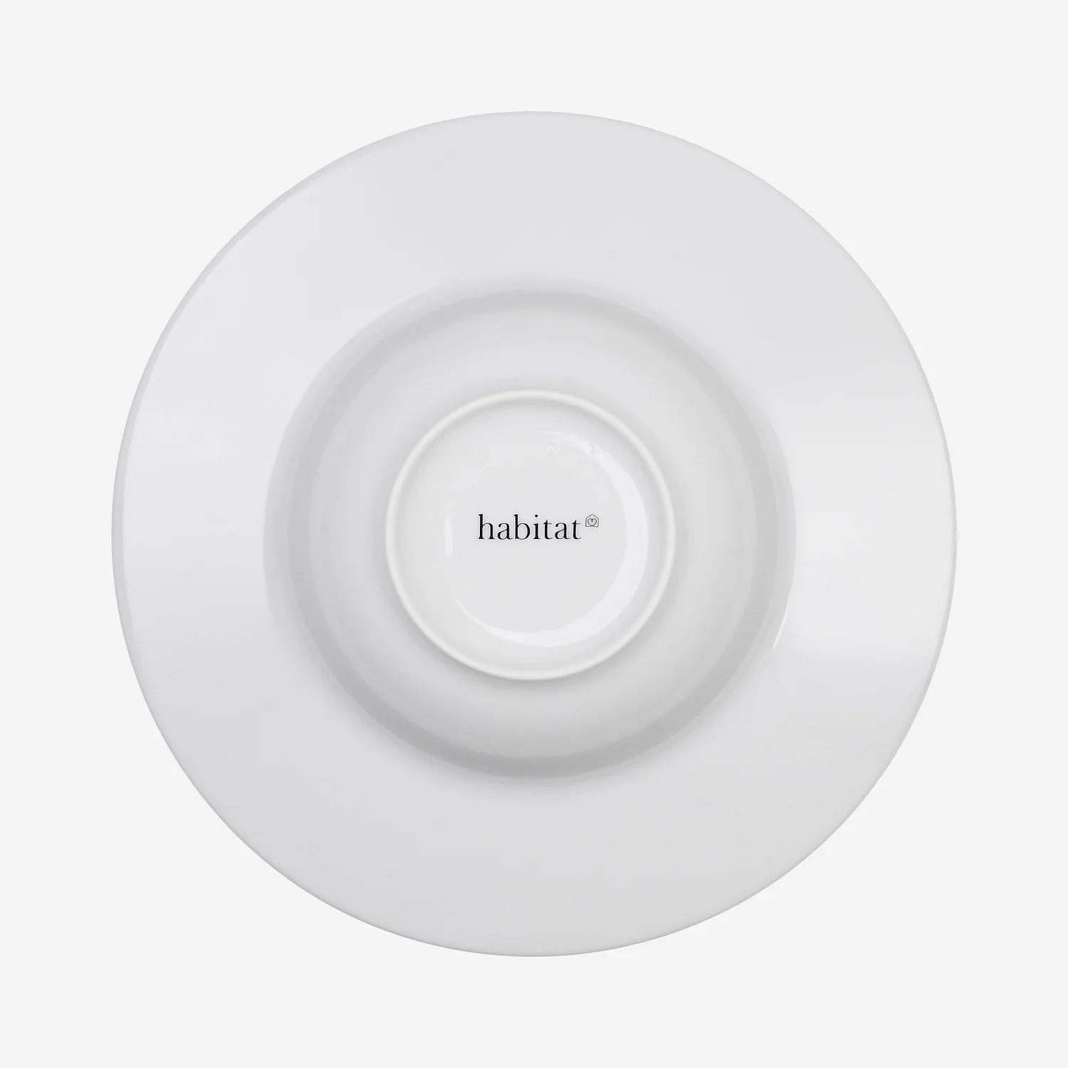 Lot de 6 assiettes creuses en porcelaine - 23 cm - Blanc - 8