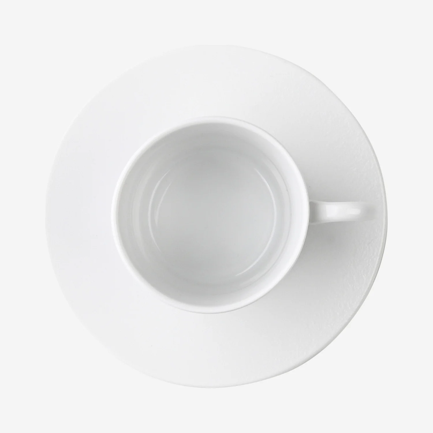 Lot de 6 tasses à thé avec soucoupes en porcelaine - 22 cl - Blanc - 3