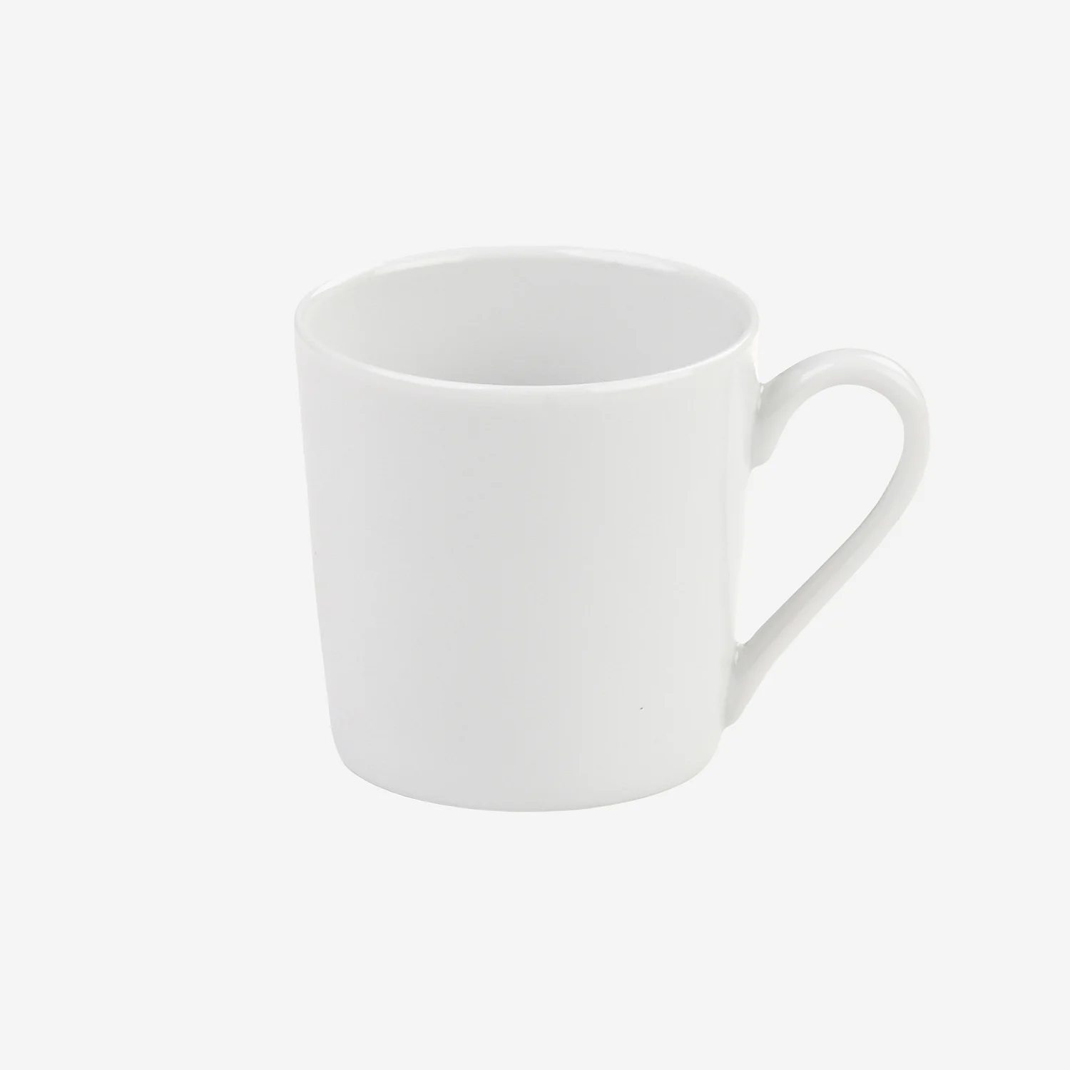 Lot de 6 tasses à thé avec soucoupes en porcelaine - 22 cl - Blanc - 2