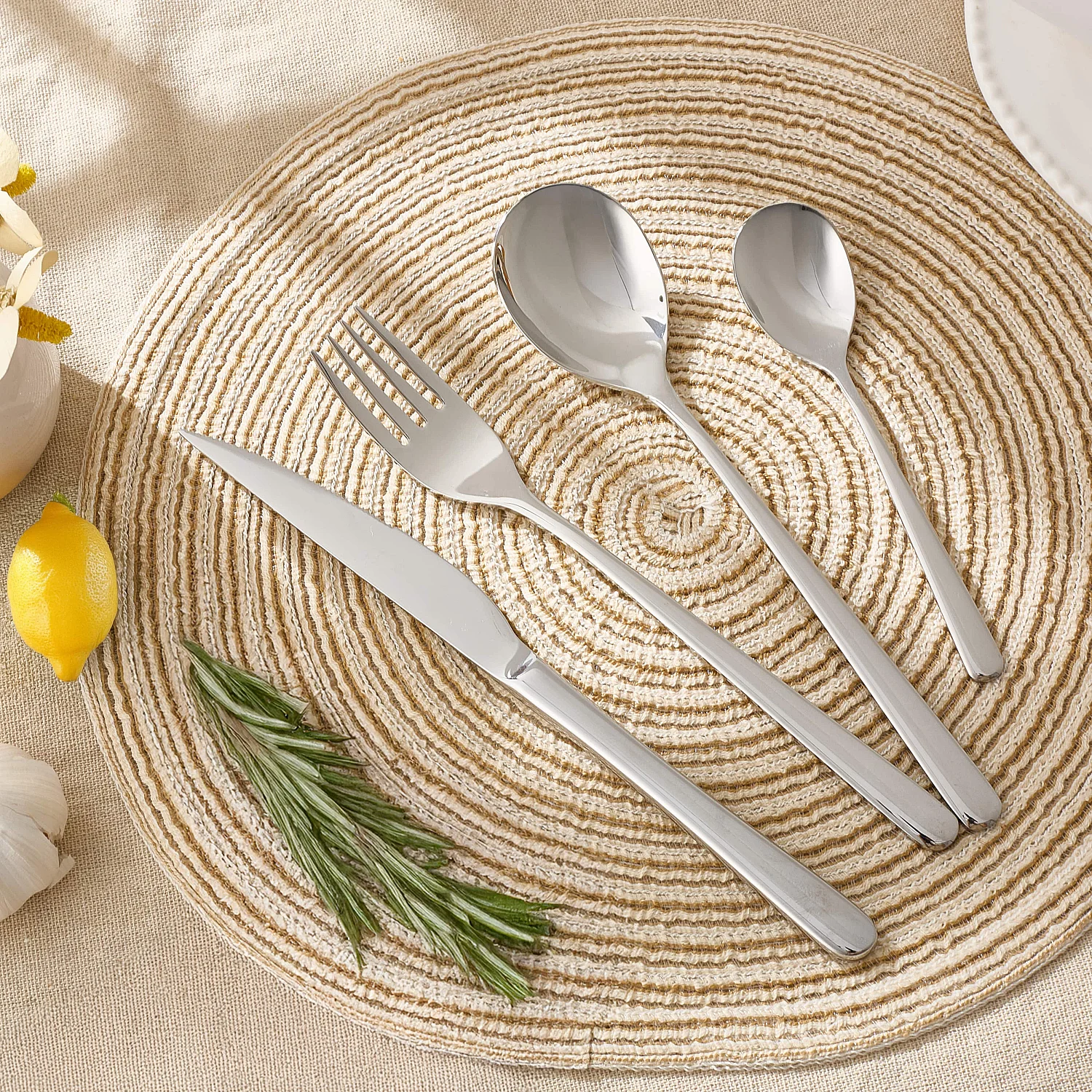 Ménagère 24 pièces en acier inoxydable - 1