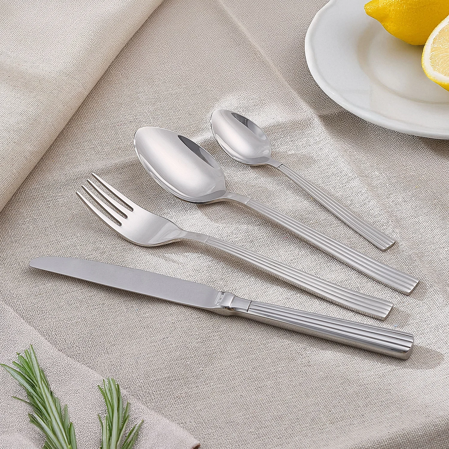 Ménagère 24 pièces en acier inoxydable - 1