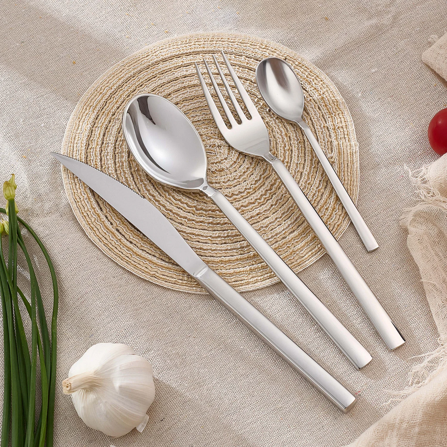 Ménagère 24 pièces en acier inoxydable - 1