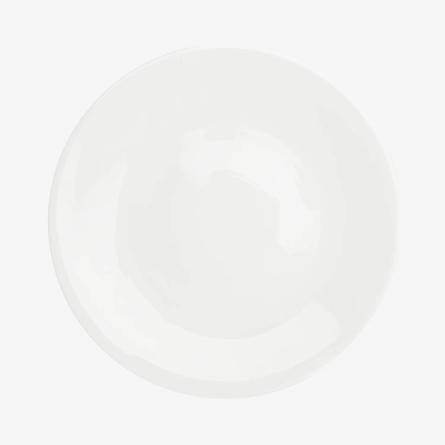 Lot de 6 assiettes plates en porcelaine - 26,5 cm - Blanc - 4