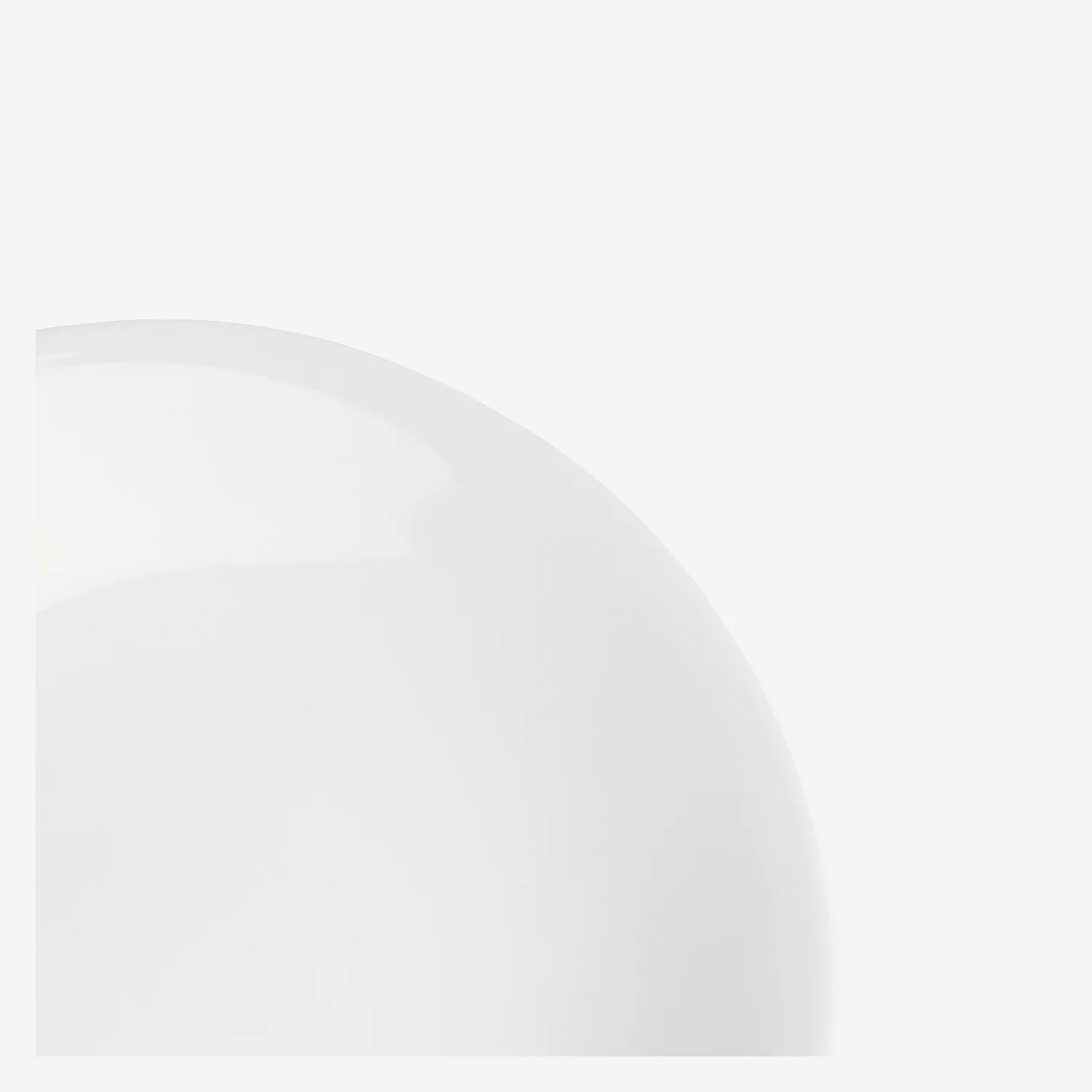 Lot de 6 assiettes plates en porcelaine - 26,5 cm - Blanc - 6