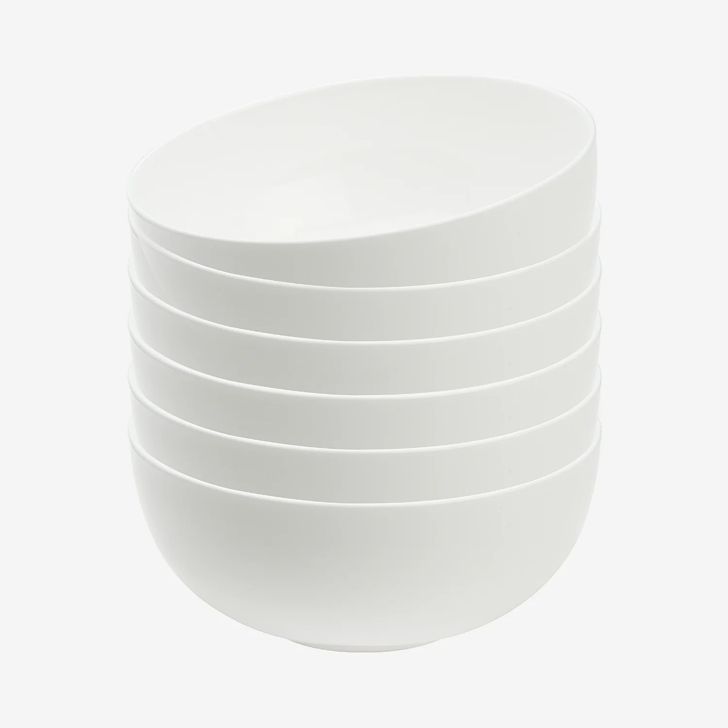 Lot de 6 bols en porcelaine - 16,5 cm - Blanc - 2
