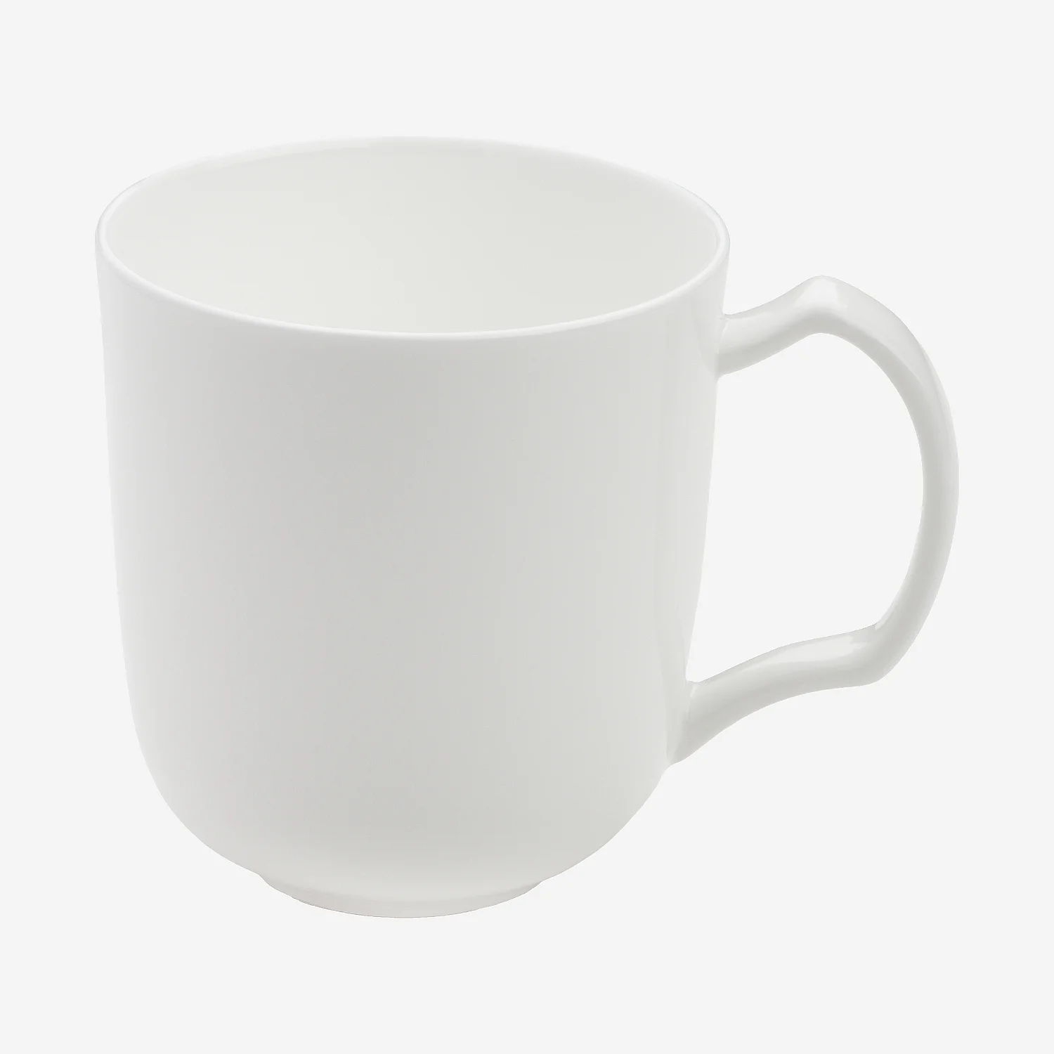 Lot de 6 mugs en porcelaine - 38 cl - Blanc - 4