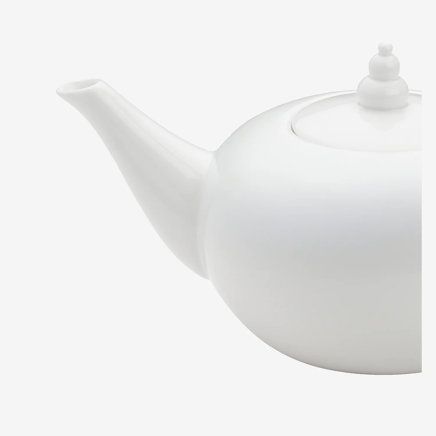 Théière en porcelaine - 1,5 L - Blanc - 4