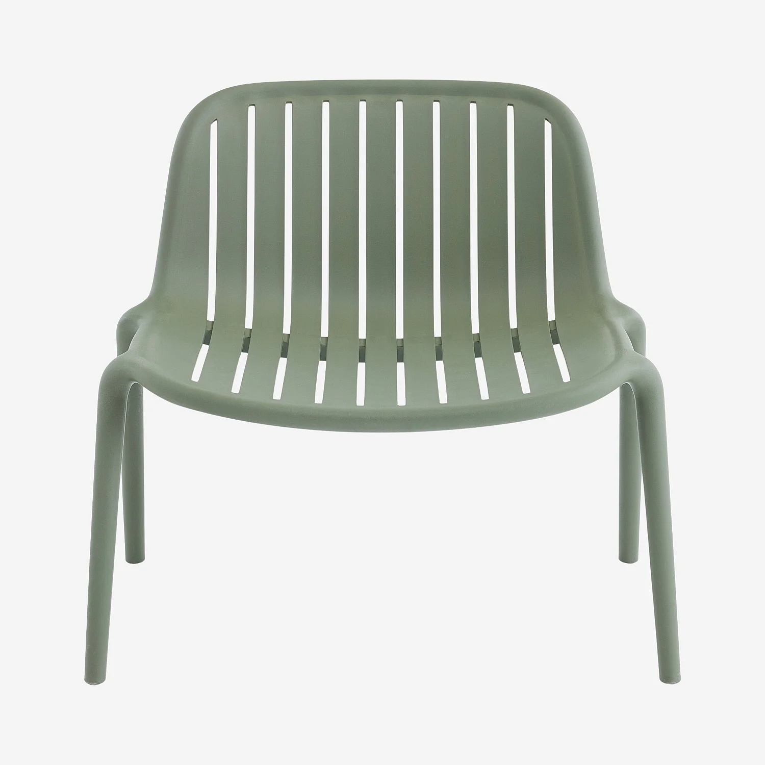 Fauteuil de jardin en polypropylène - Vert olive - 1