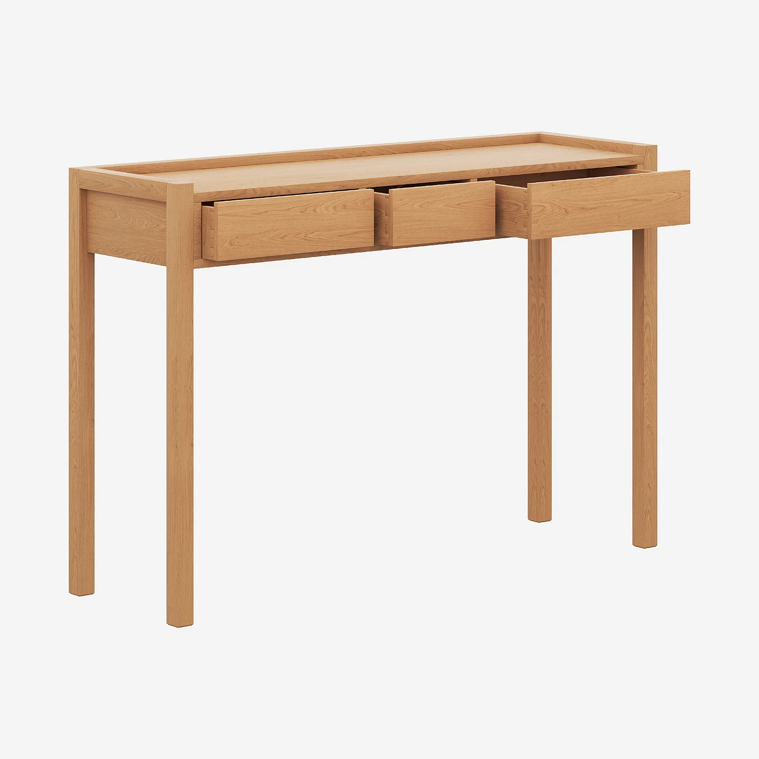 Wandtafel met laden van massief eiken - Design by Bethan Gray - 3