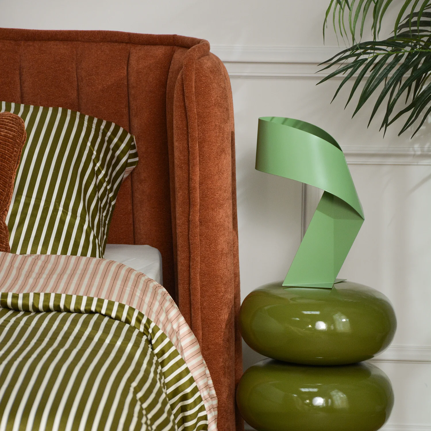 Edizione limitata - Lampada da tavolo in metallo - Verde Salvia - 35 cm - Design by Claire Norcross - 3