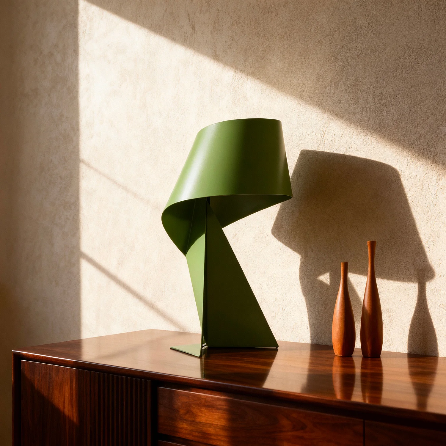 Edizione limitata - Lampada da tavolo in metallo - Verde Salvia - 35 cm - Design by Claire Norcross - 6