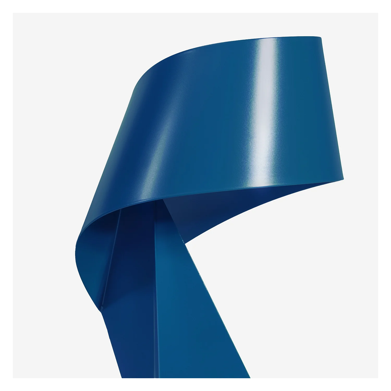 Edizione limitata - Lampada da tavolo in metallo - Blu Pacifico - 50 cm - Design by Claire Norcross - 4