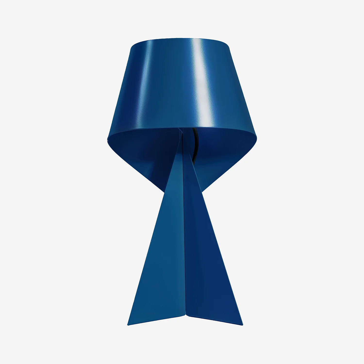 Edizione limitata - Lampada da tavolo in metallo - Blu Pacifico - 50 cm - Design by Claire Norcross - 2