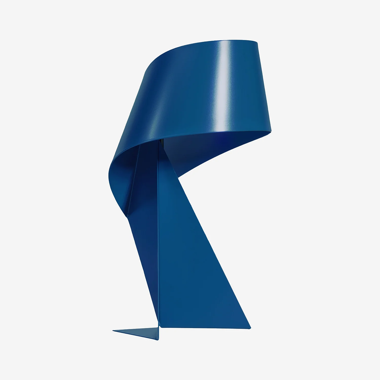 Edizione limitata - Lampada da tavolo in metallo - Blu Pacifico - 50 cm - Design by Claire Norcross - 6