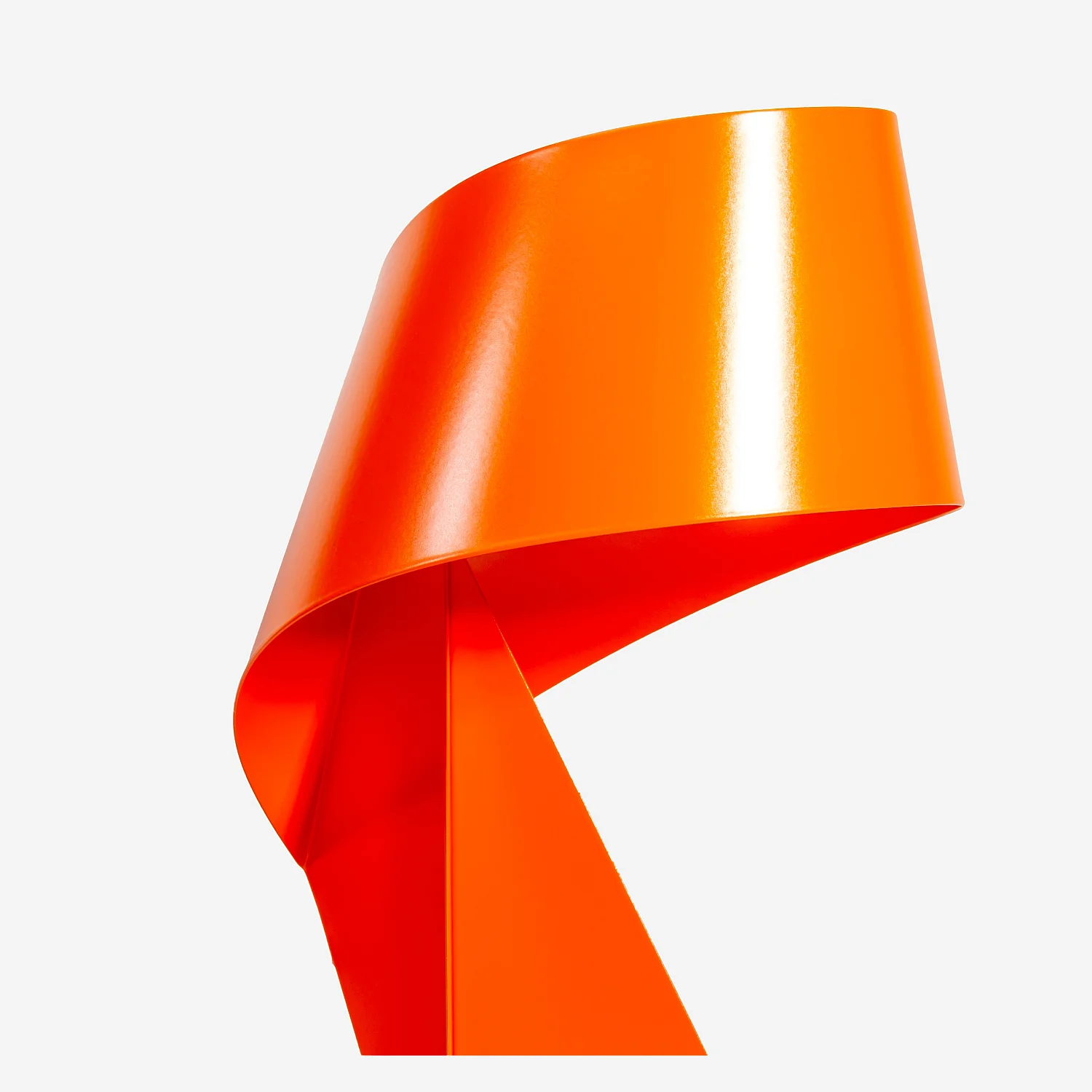 Edición limitada - Lámpara de mesa de metal - Naranja Mandarina - 50 cm - Design by Claire Norcross - 3