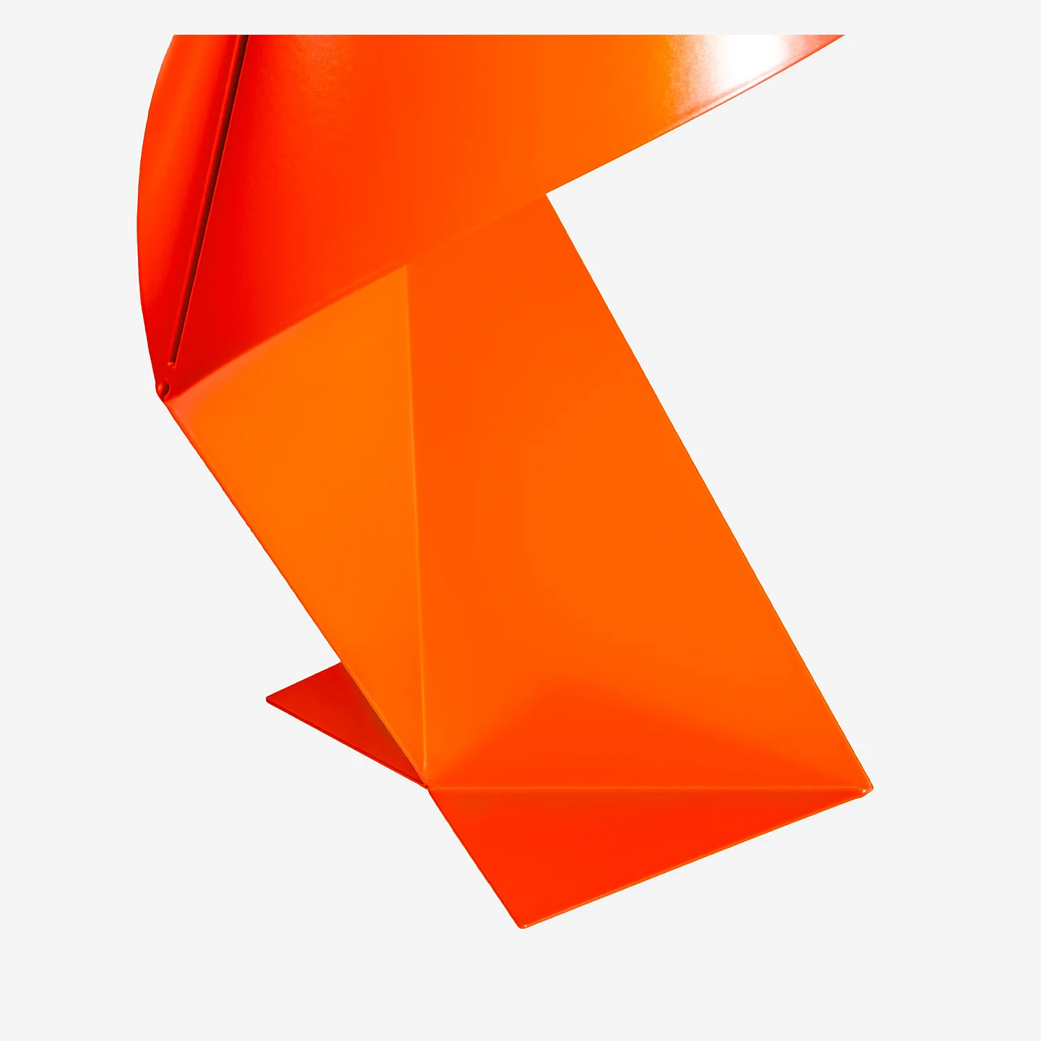 Edición limitada - Lámpara de mesa de metal - Naranja Mandarina - 50 cm - Design by Claire Norcross - 6