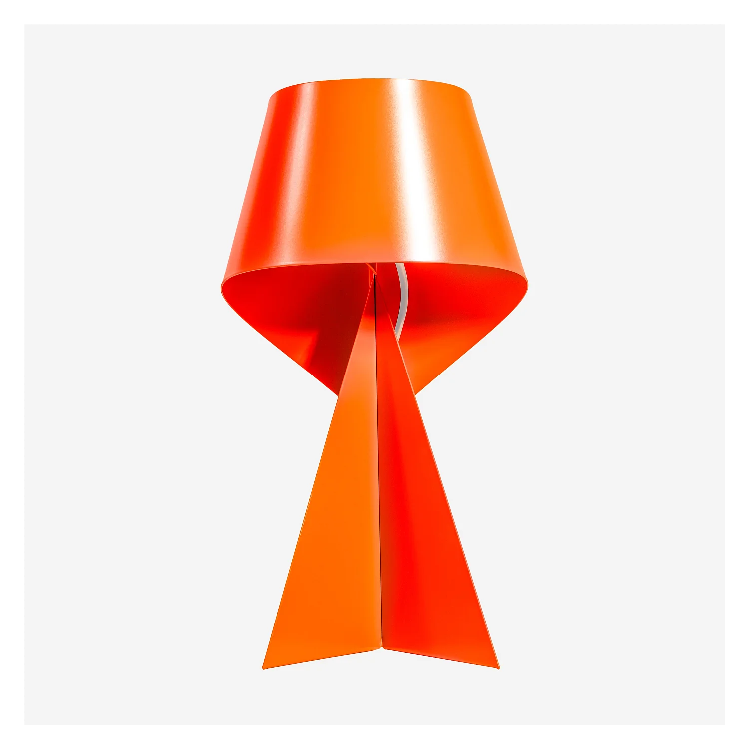 Edizione limitata - Lampada da tavolo in metallo - Arancione Mandarino - 50 cm - Design by Claire Norcross - 2