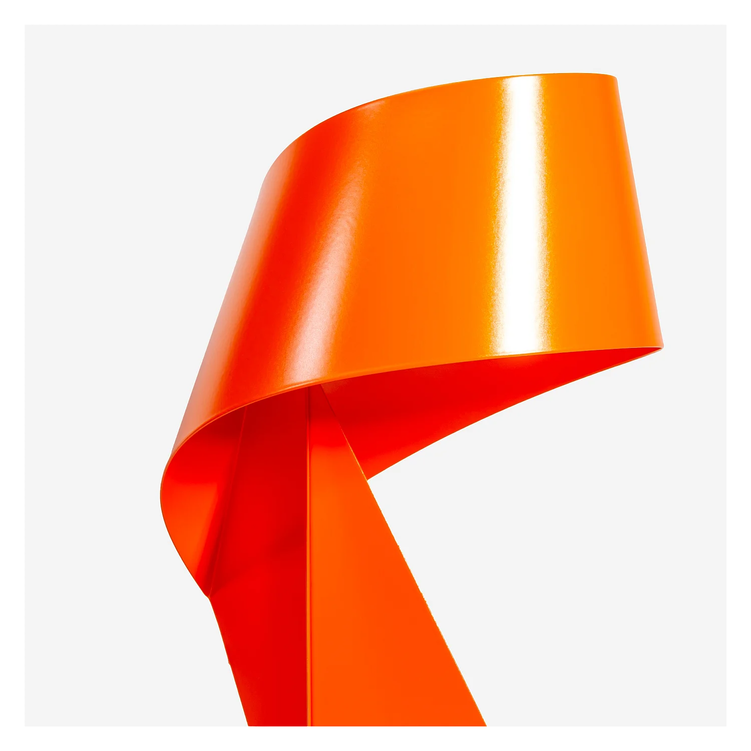 Edizione limitata - Lampada da tavolo in metallo - Arancione Mandarino - 50 cm - Design by Claire Norcross - 4