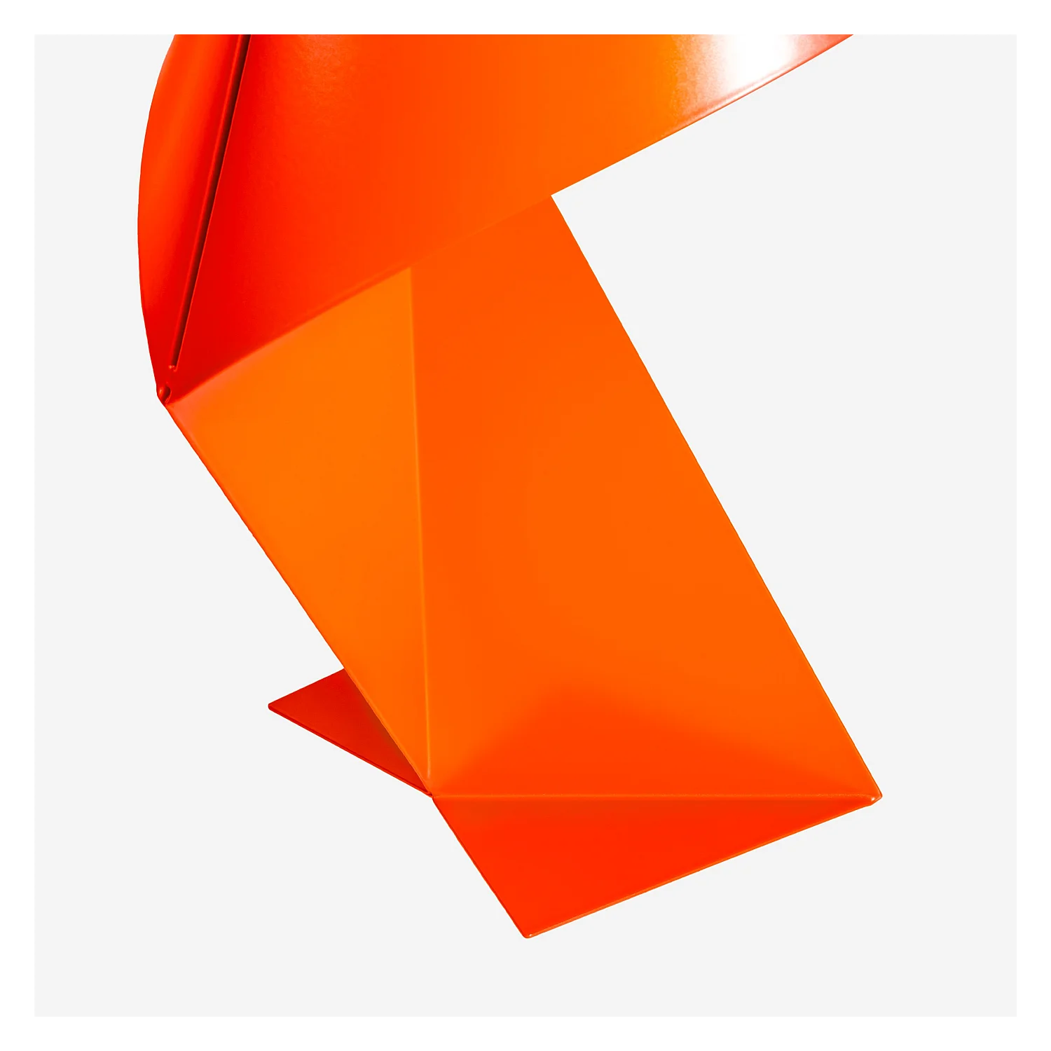 Edizione limitata - Lampada da tavolo in metallo - Arancione Mandarino - 50 cm - Design by Claire Norcross - 7
