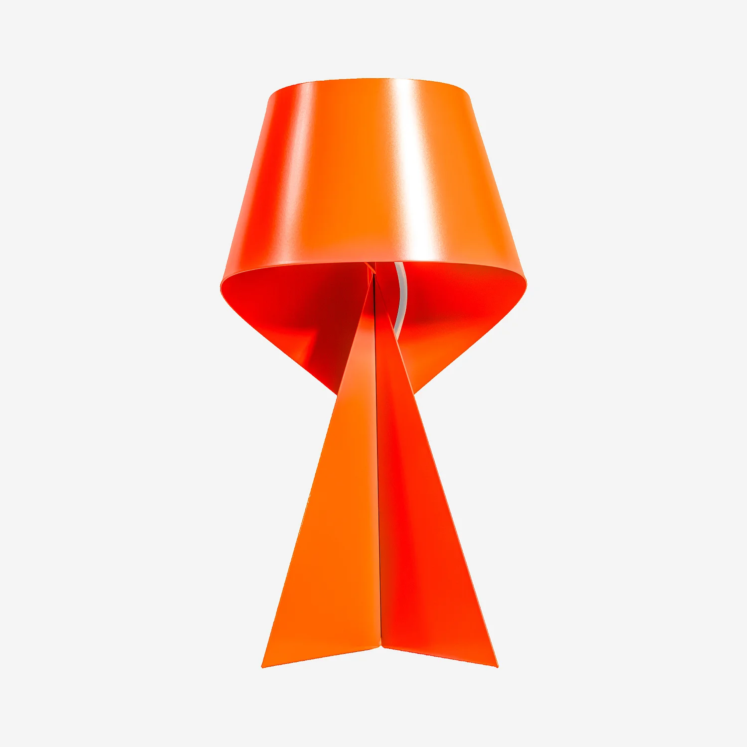 Edizione limitata - Lampada da tavolo in metallo - Arancione Mandarino - 50 cm - Design by Claire Norcross - 1