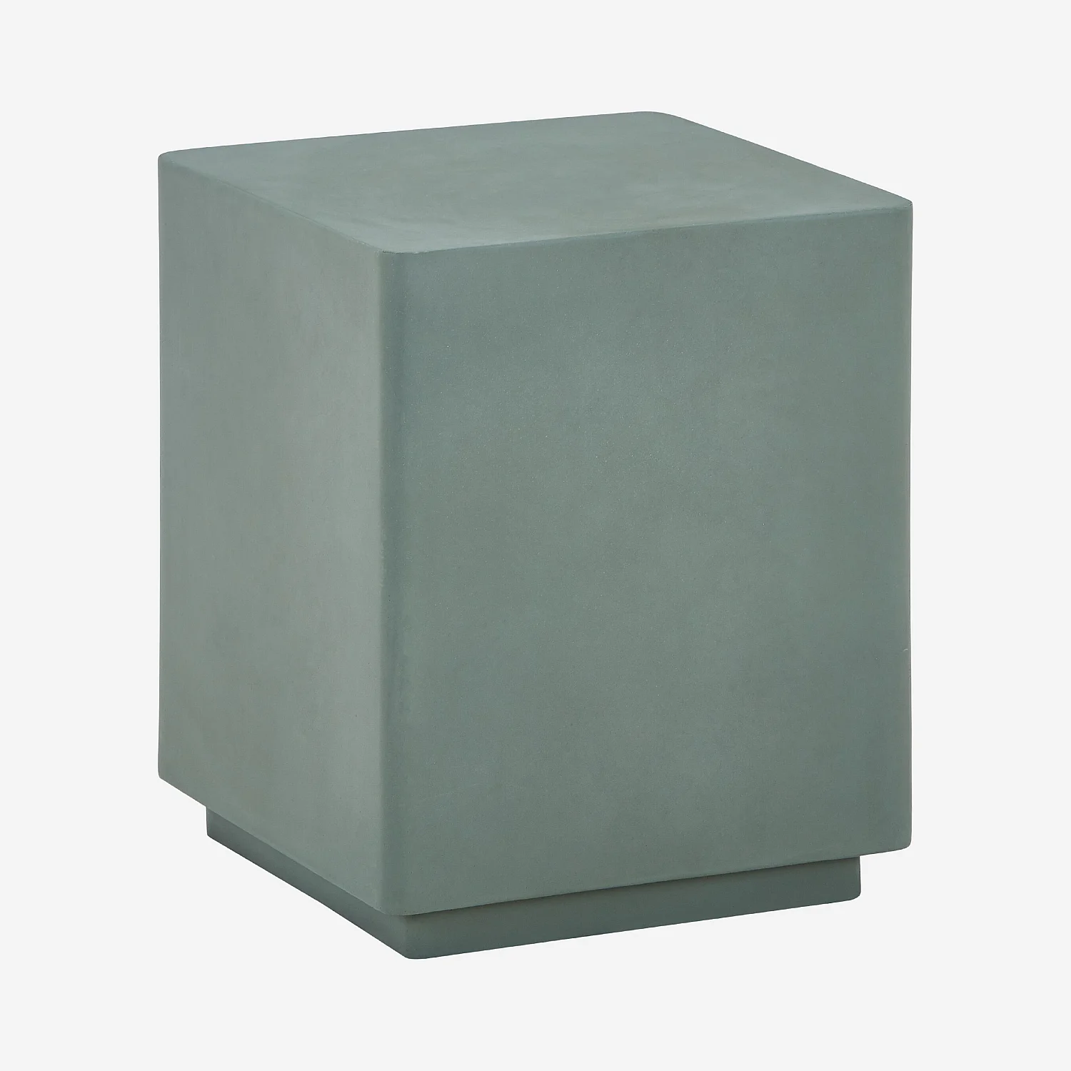 Table d'appoint de jardin en fibre de ciment - Vert eucalyptus - 4