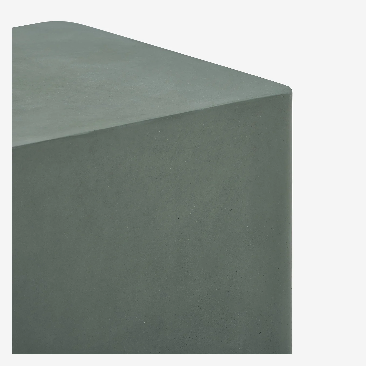 Table d'appoint de jardin en fibre de ciment - Vert eucalyptus - 3