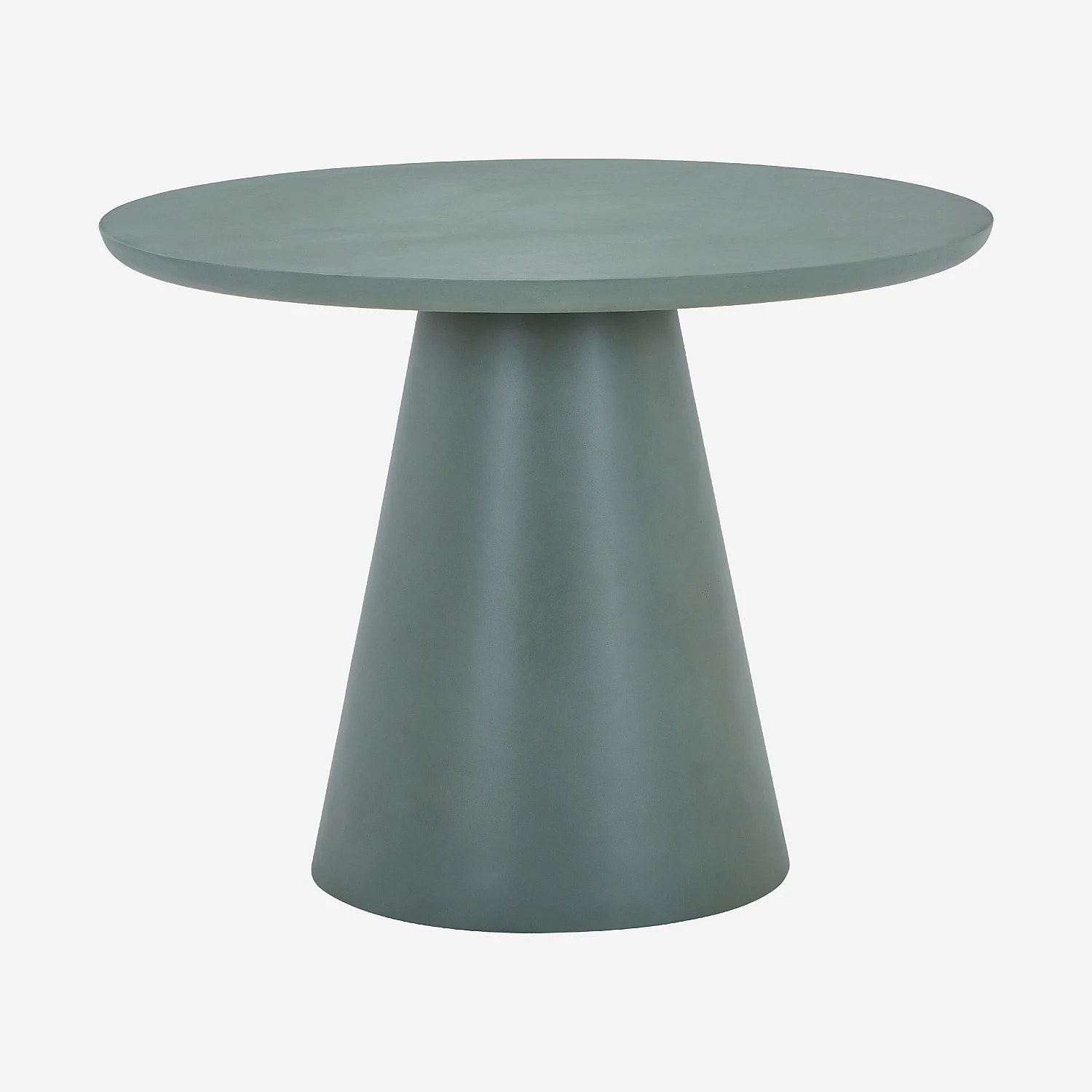 Table à manger de jardin en fibre de ciment - Vert eucalyptus - 2