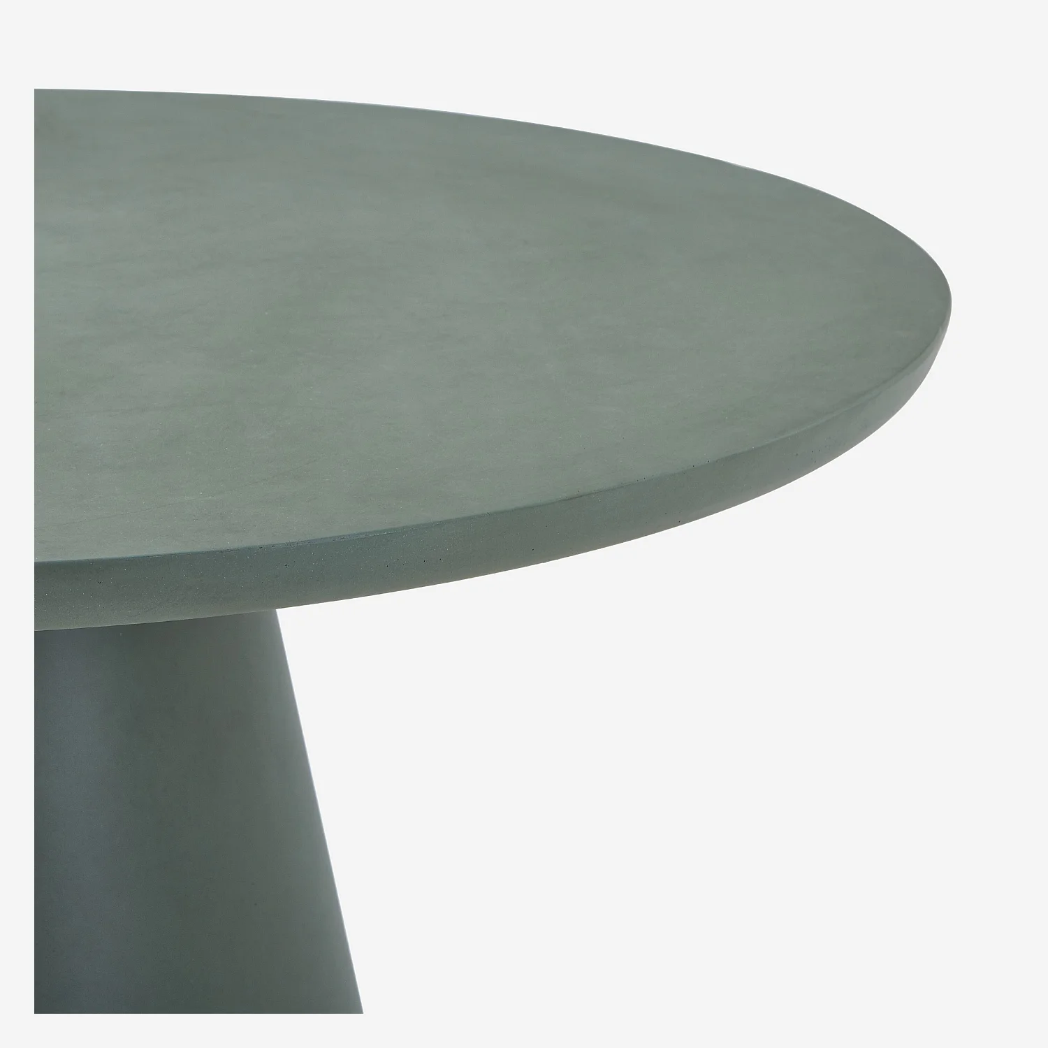 Table à manger de jardin en fibre de ciment - Vert eucalyptus - 4