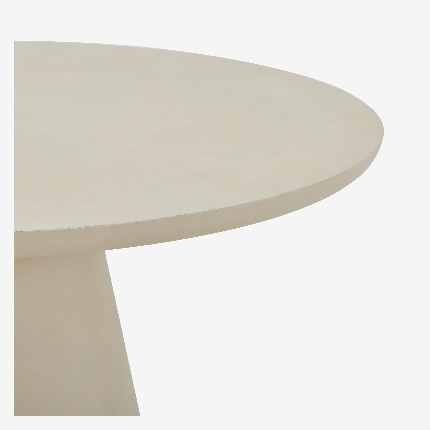 Table à manger de jardin en fibre de ciment - Beige sable - 4