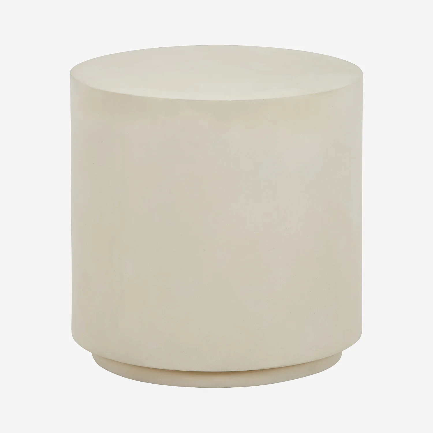 Table d'appoint de jardin en fibre de ciment - Beige sable - 2