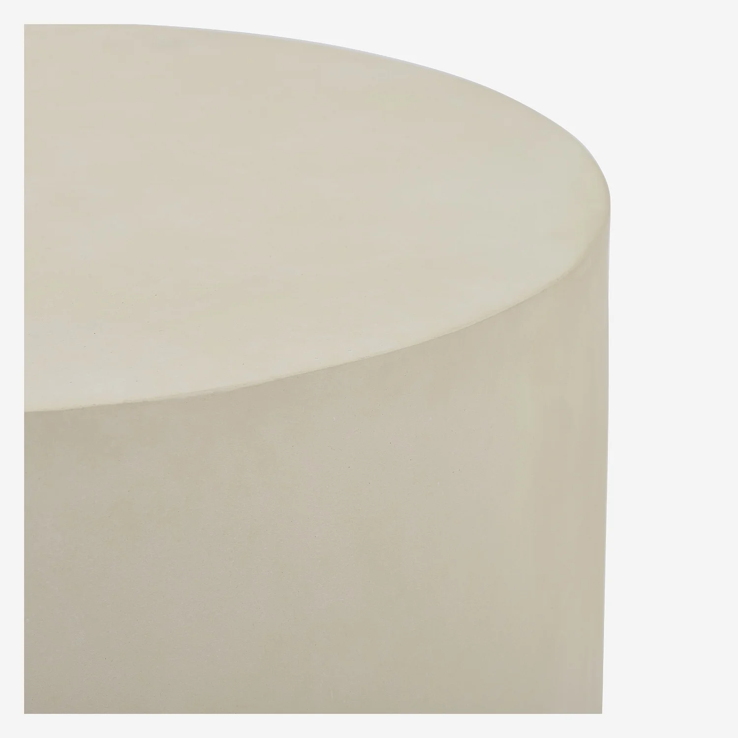 Table d'appoint de jardin en fibre de ciment - Beige sable - 3