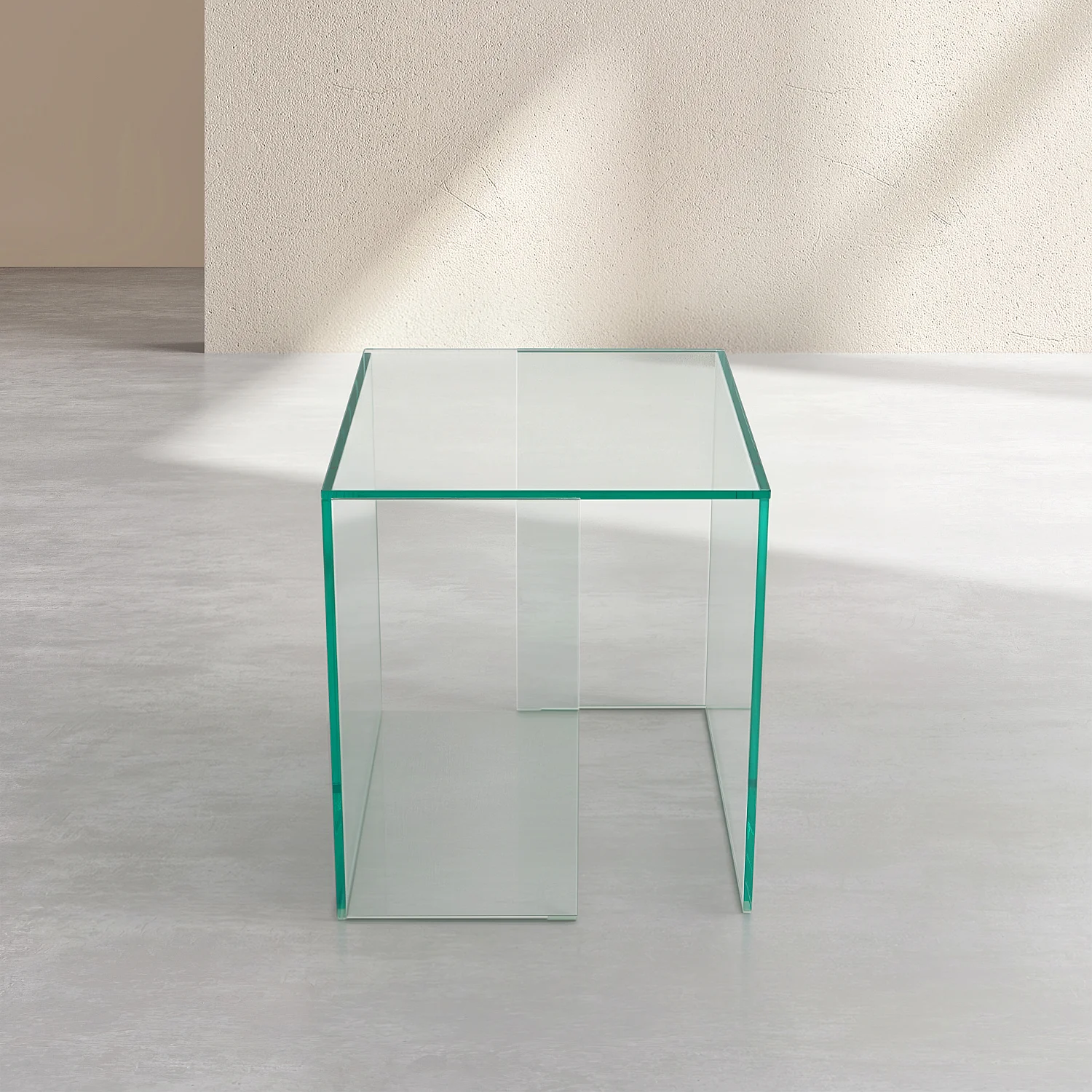 Bijzettafel van gehard glas - Transparant - Design by Céline Mognon Fichet - 2