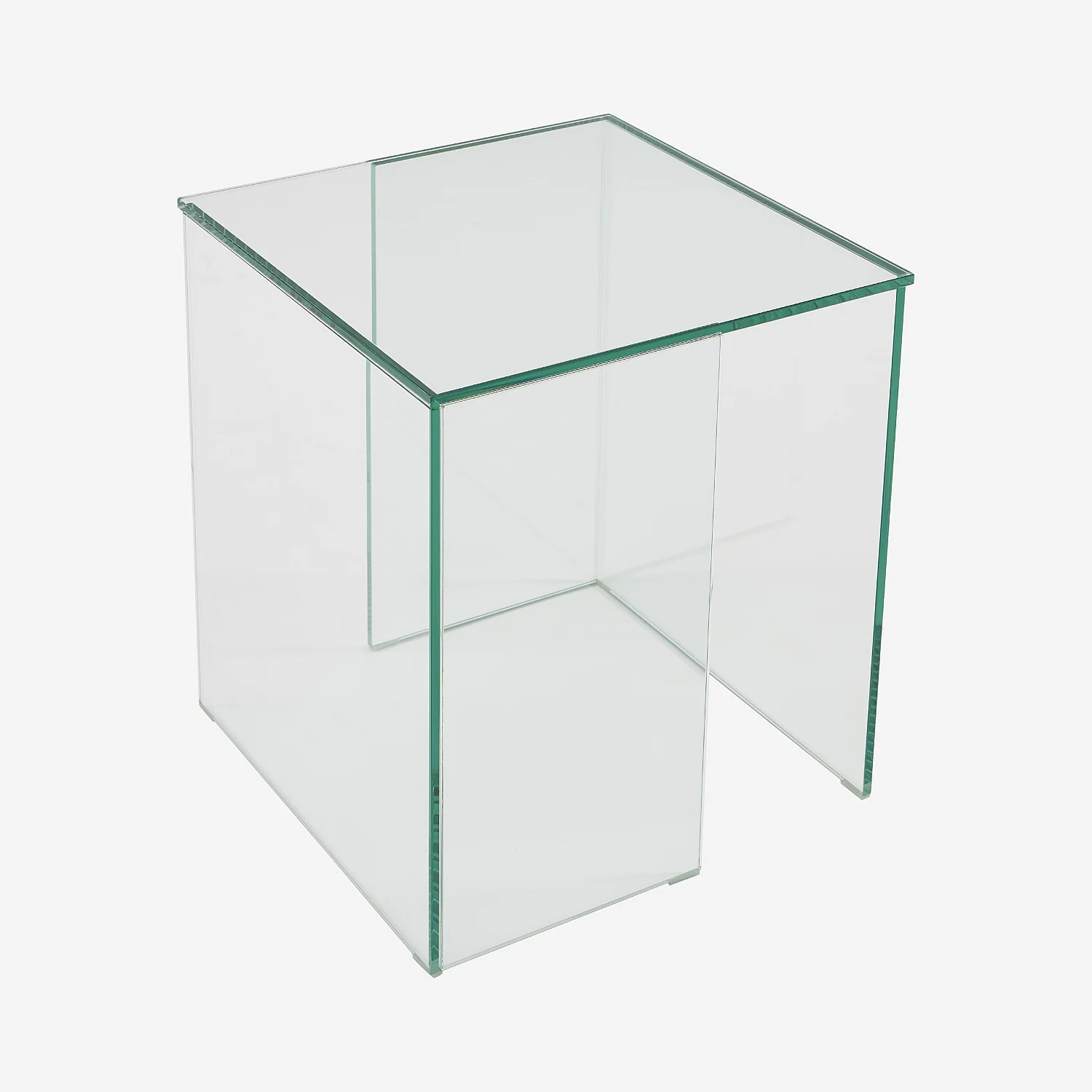 Bijzettafel van gehard glas - Transparant - Design by Céline Mognon Fichet - 3