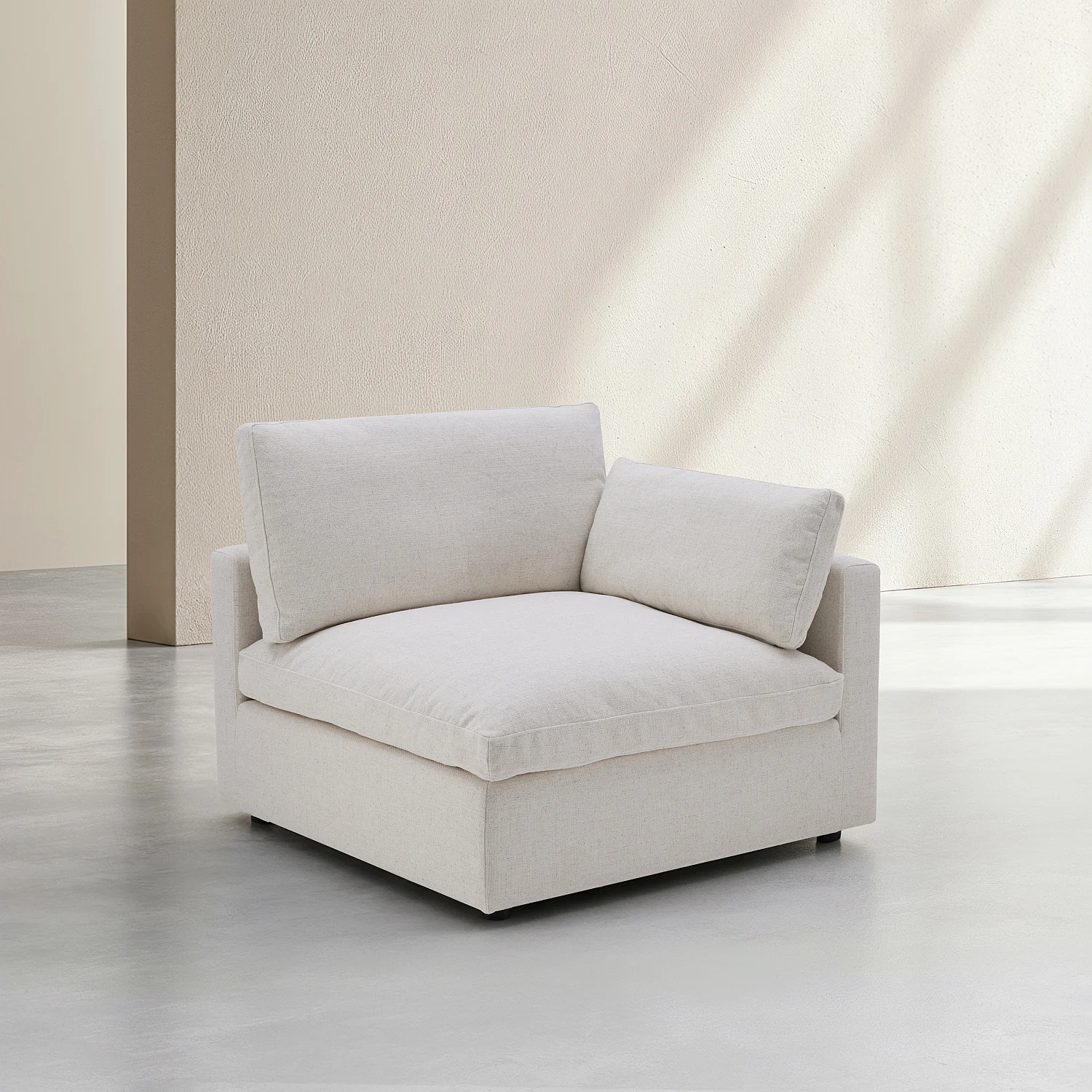 Elément d'angle réversible en tissu - Ivoire - 3