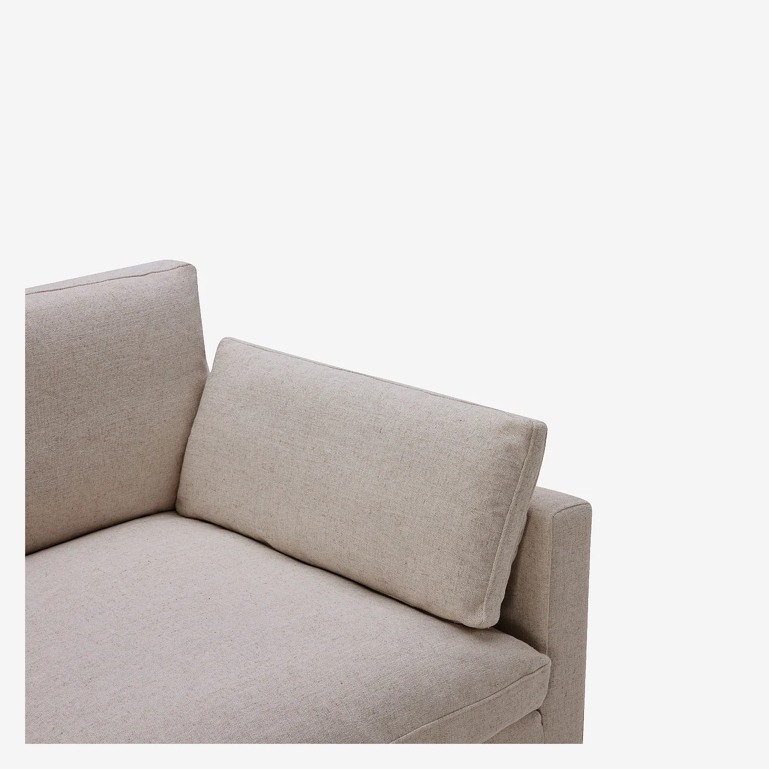 Elément d'angle réversible en tissu - Taupe - 2