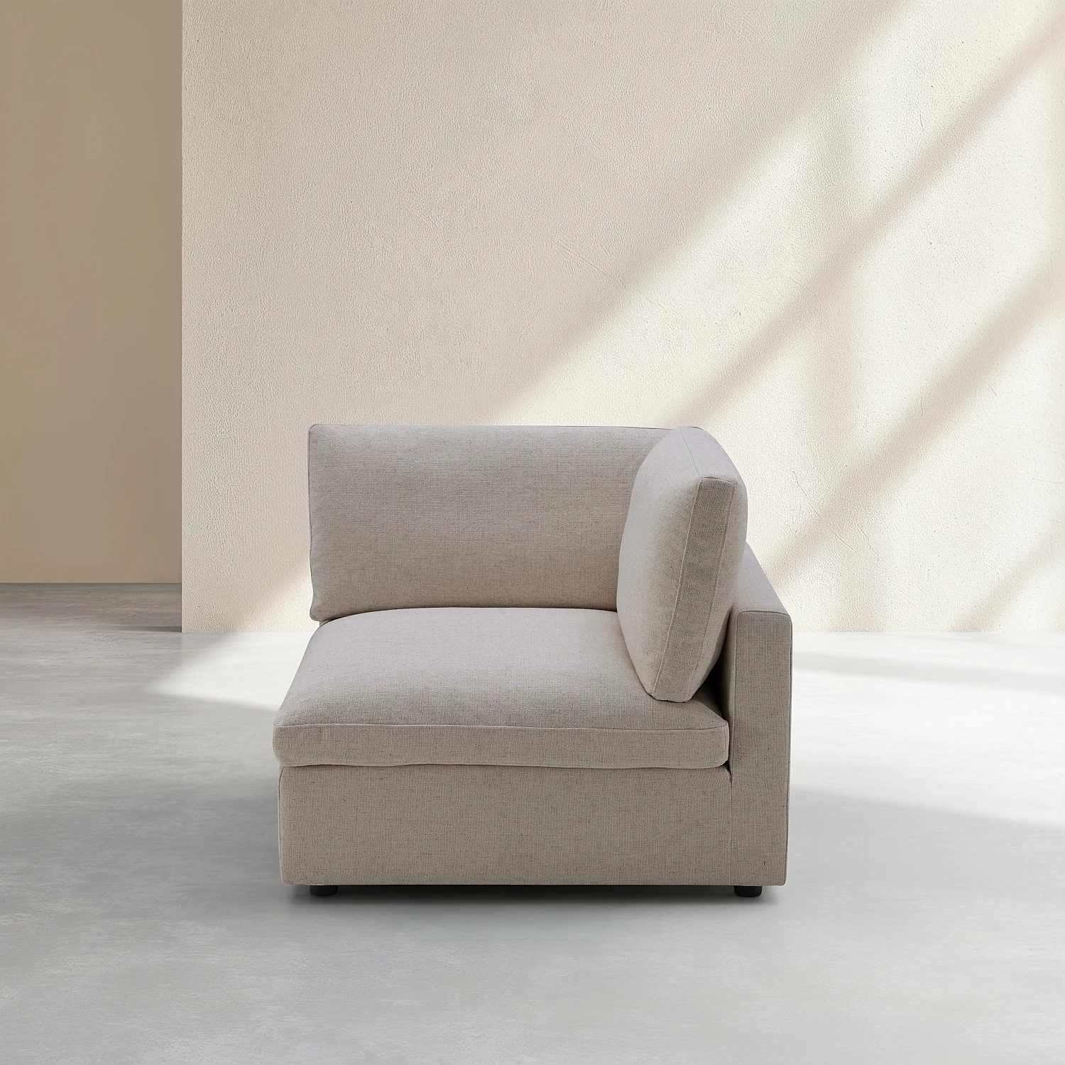 Elément d'angle en tissu - Taupe - 1