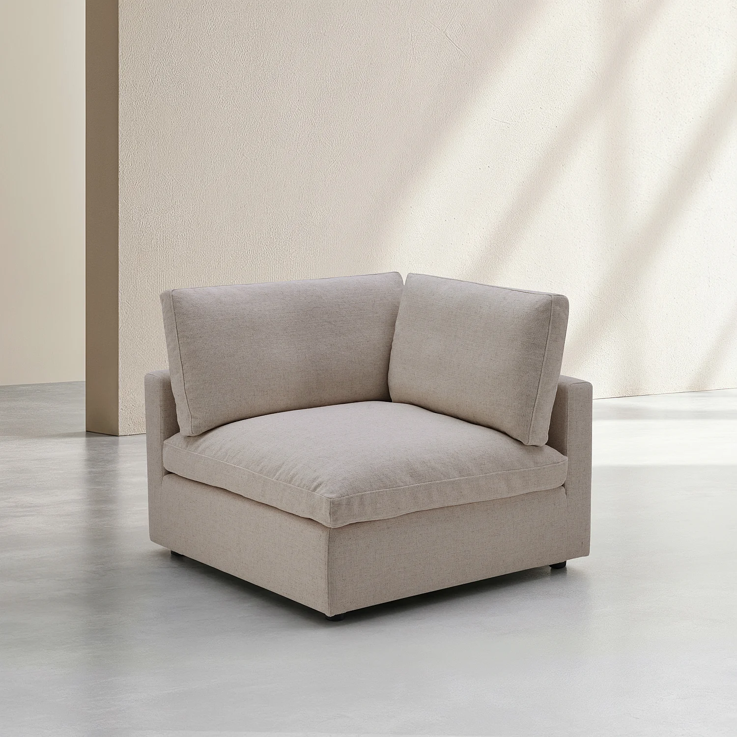 Elément d'angle en tissu - Taupe - 3