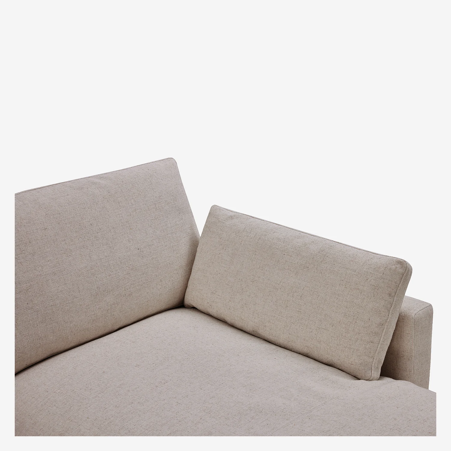 Chaise longue con arcón reversible de tejido - Topo - 4