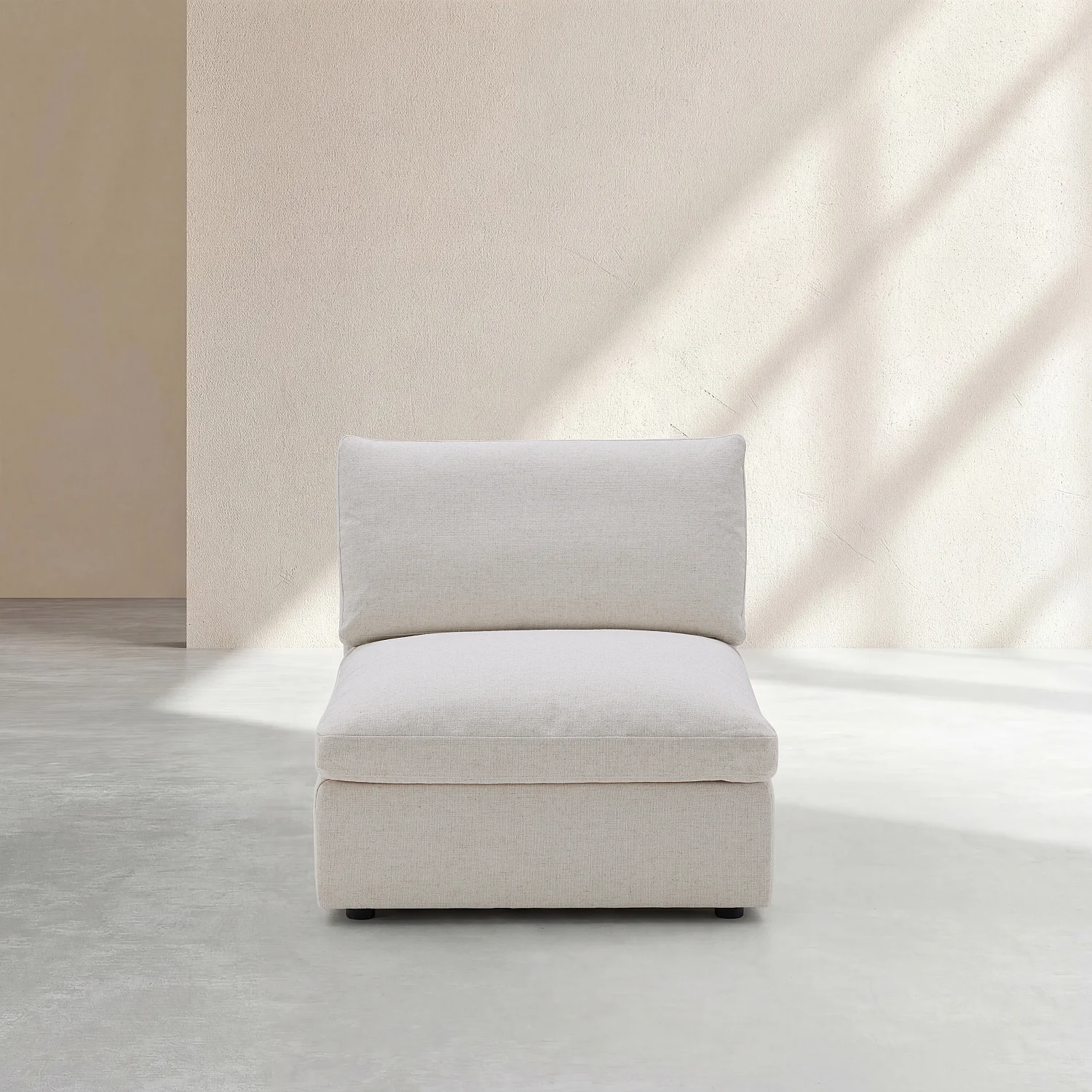 Chauffeuse en tissu - Ivoire - 1