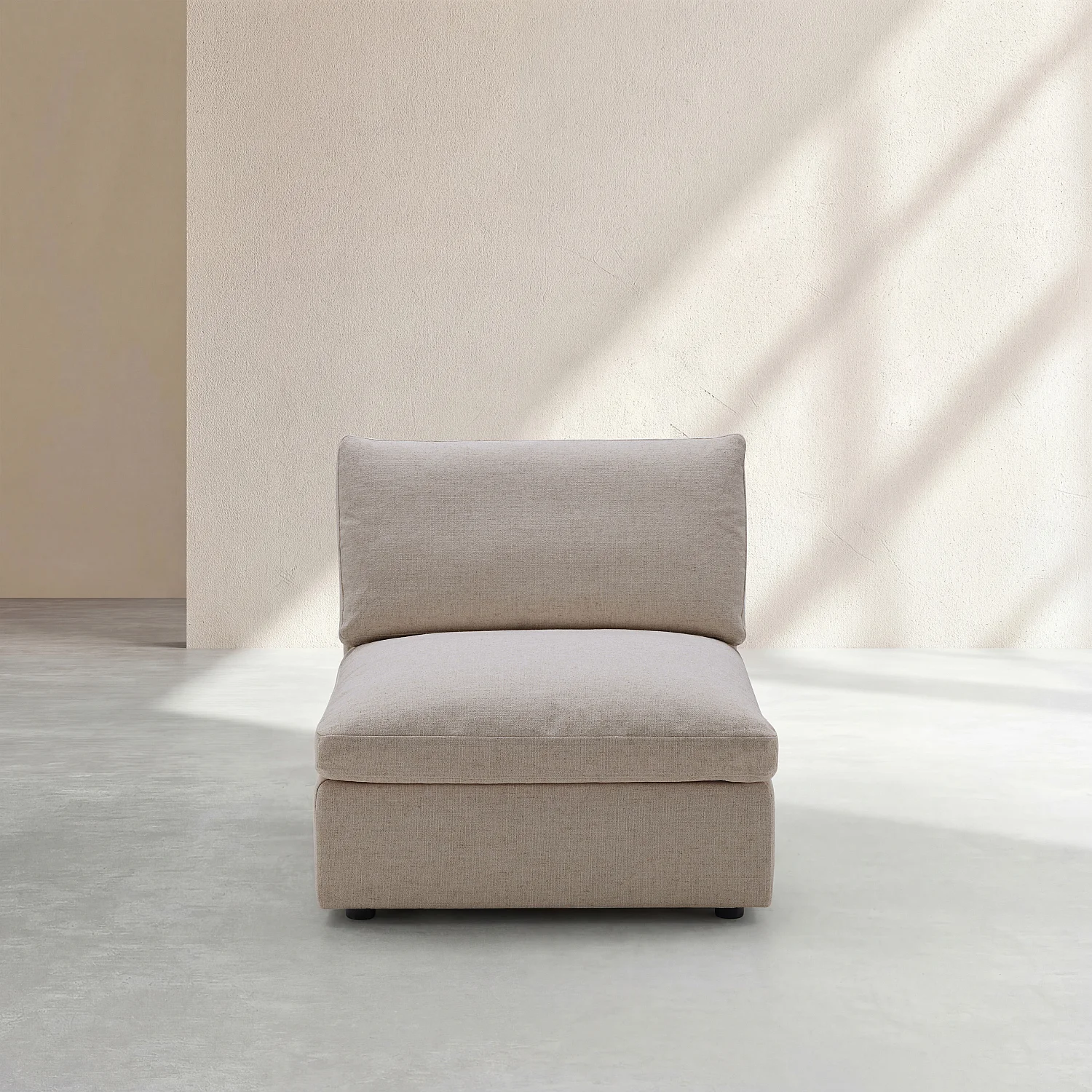 Chauffeuse en tissu - Taupe - 1