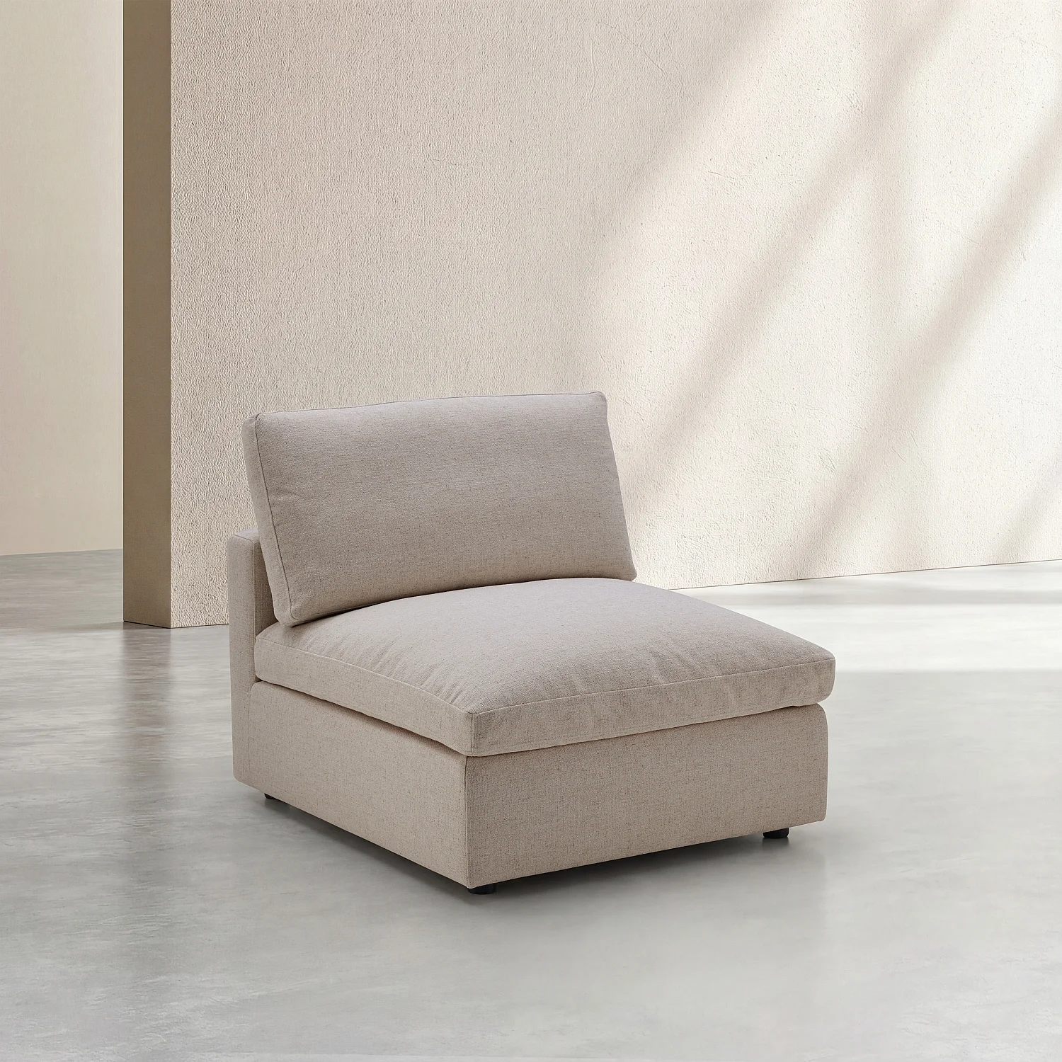 Chauffeuse en tissu - Taupe - 3