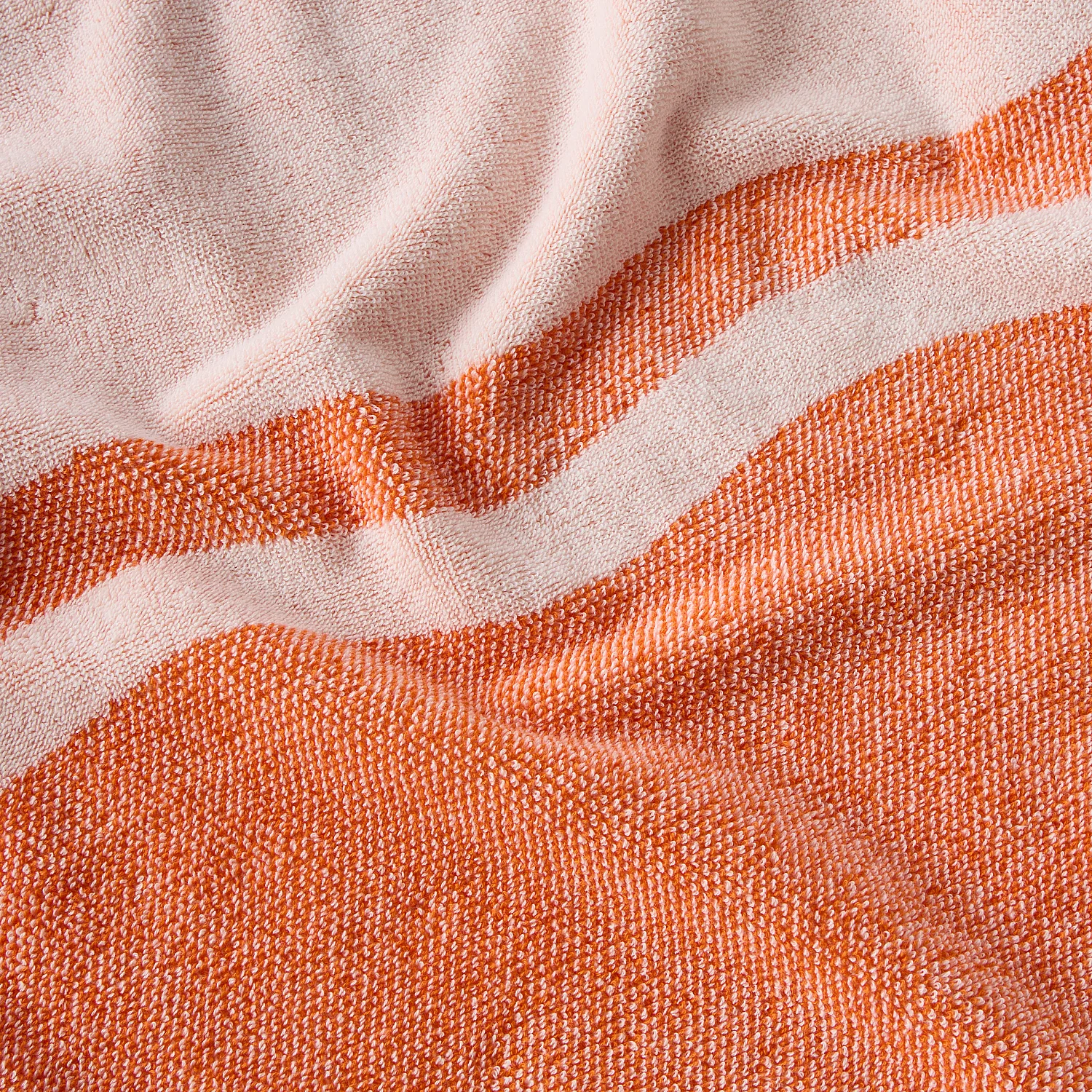 Drap de plage en coton - 90 x 180 cm - Orange Tangerine - Design by Floriane Jacques - 5