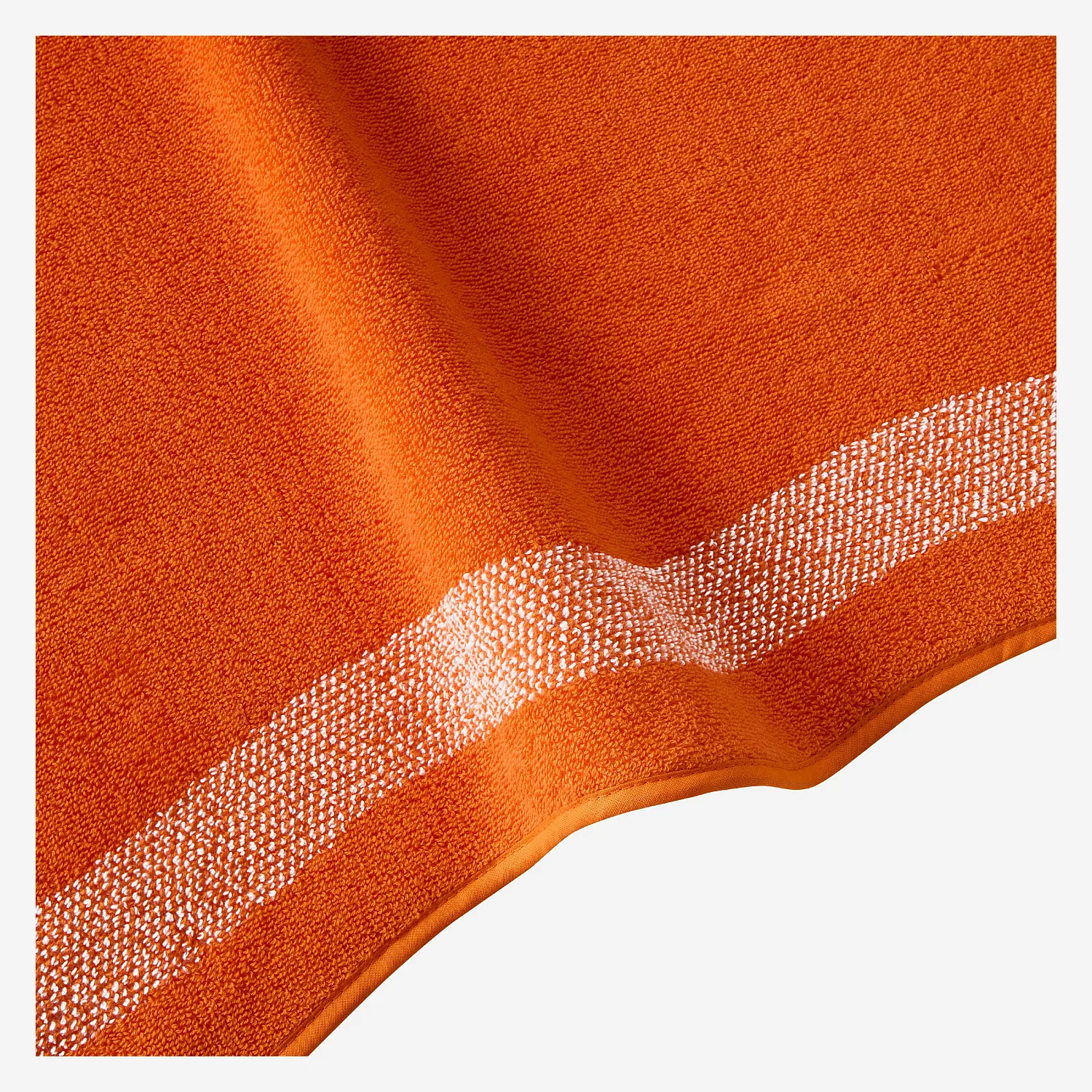 Drap de plage en coton - 90 x 180 cm - Orange Tangerine - Design by Floriane Jacques - 7