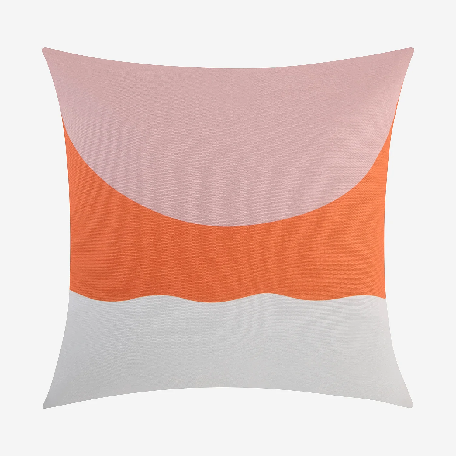 Coussin d'extérieur déperlant et anti-UV - 50 x 50 cm - Rose et Orange - Design by Floriane Jacques - 2
