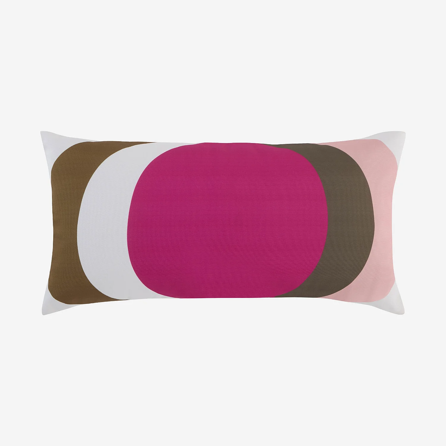 Coussin d'extérieur déperlant et anti-UV - 40 x 80 cm - Rose et Bronze - Design by Floriane Jacques - 2