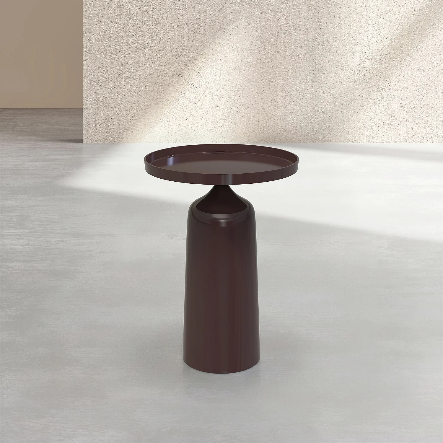 Table d'appoint en aluminium - Moka émaillé - 4