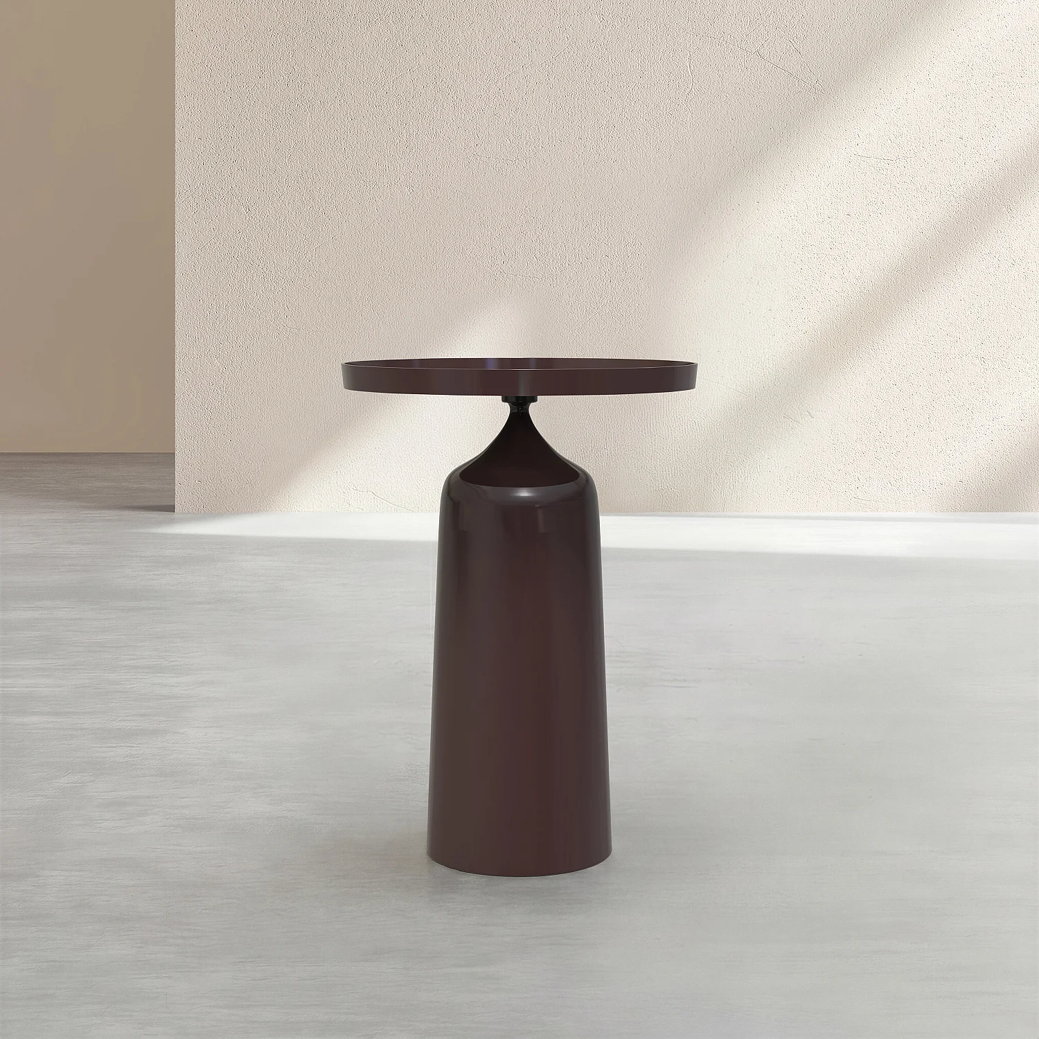 Table d'appoint en aluminium - Moka émaillé - 3